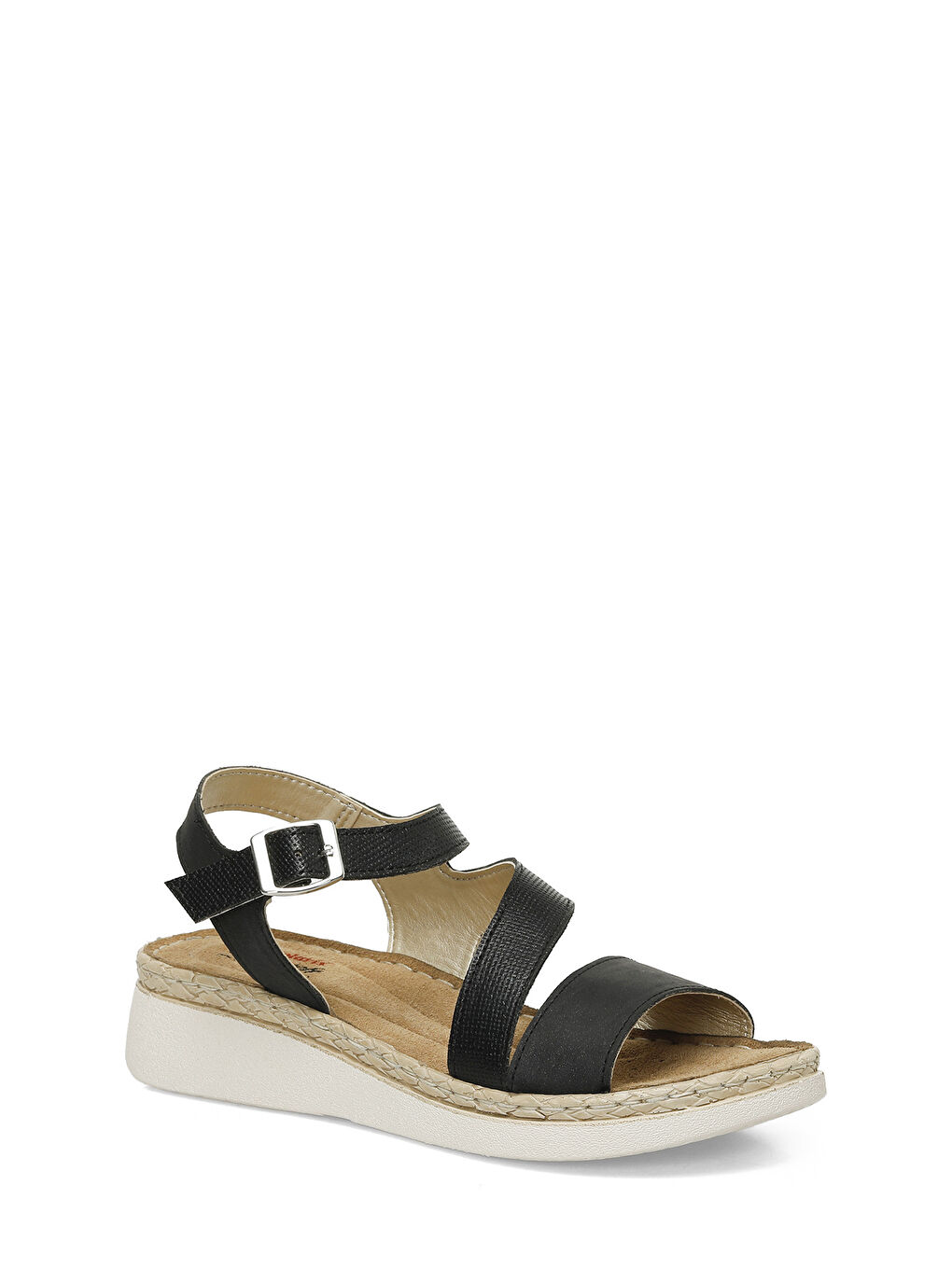 166945.Z5FX Siyah Kadın Düz Sandalet-1