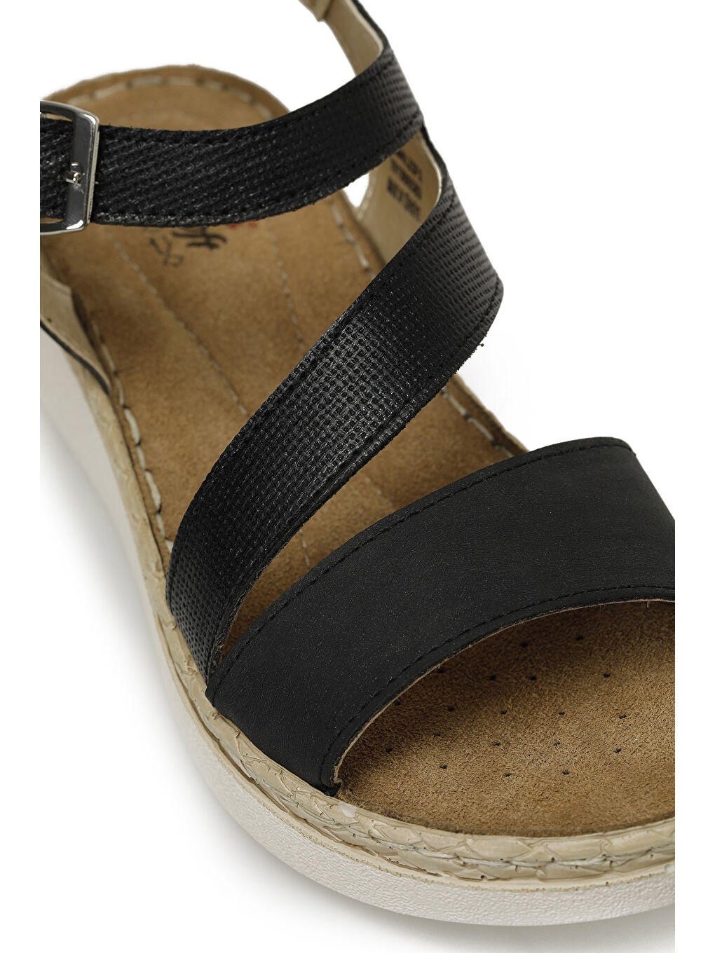 166945.Z5FX Siyah Kadın Düz Sandalet-6