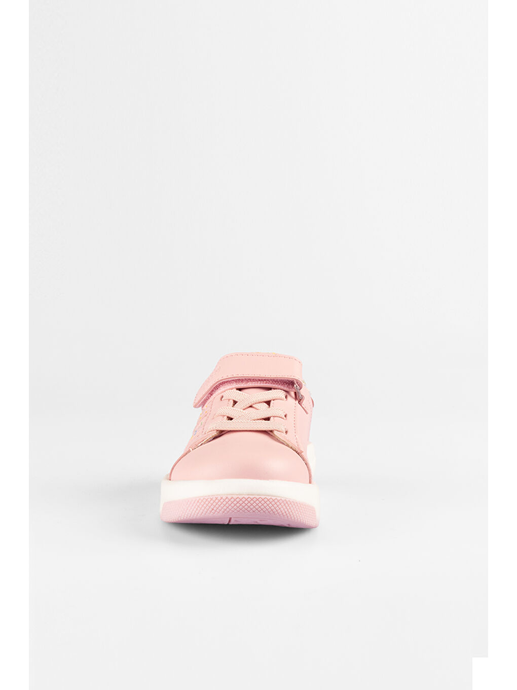 Pembe Pukky Işıklı Kız Bebek Pudra Sneaker-5