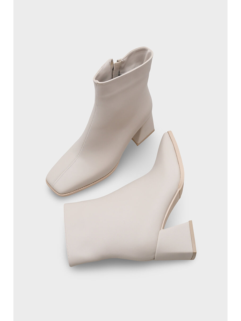 Celine Kadın Bej Topuklu Bot-3