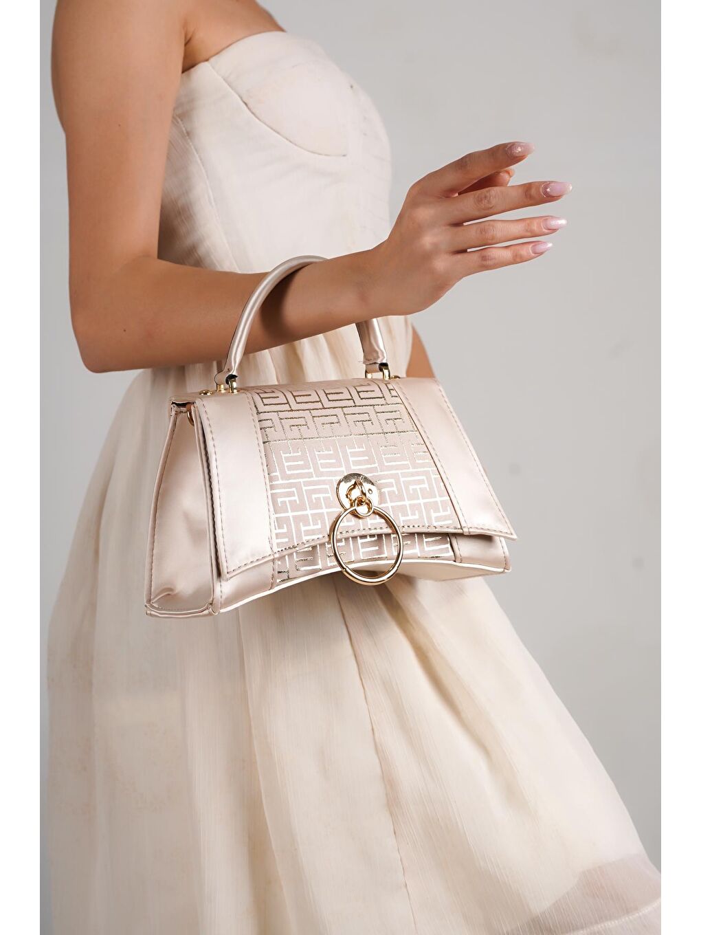 Bej Savonita  Kadın Çanta-3