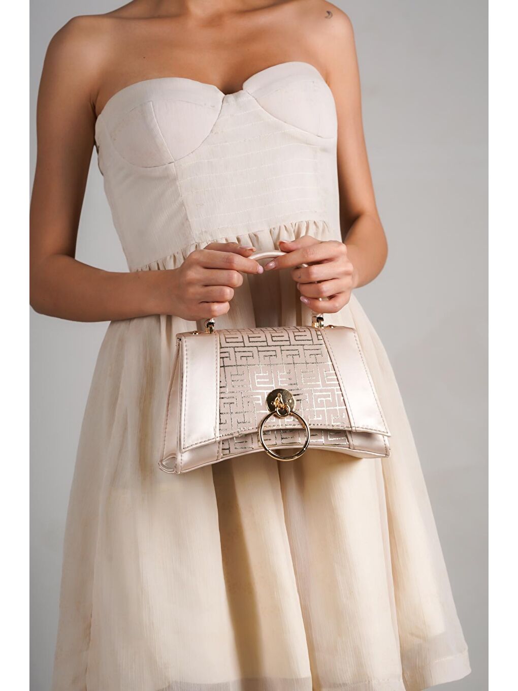 Bej Savonita  Kadın Çanta-4