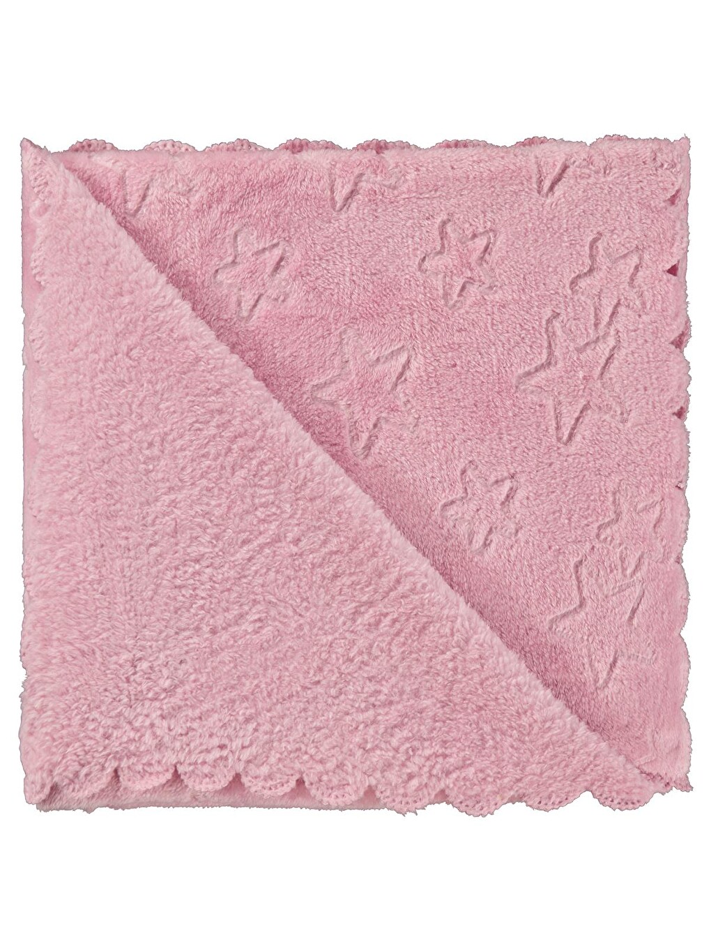 Baby Yıldız Desenli 90x90 Cm Battaniye - Pembe