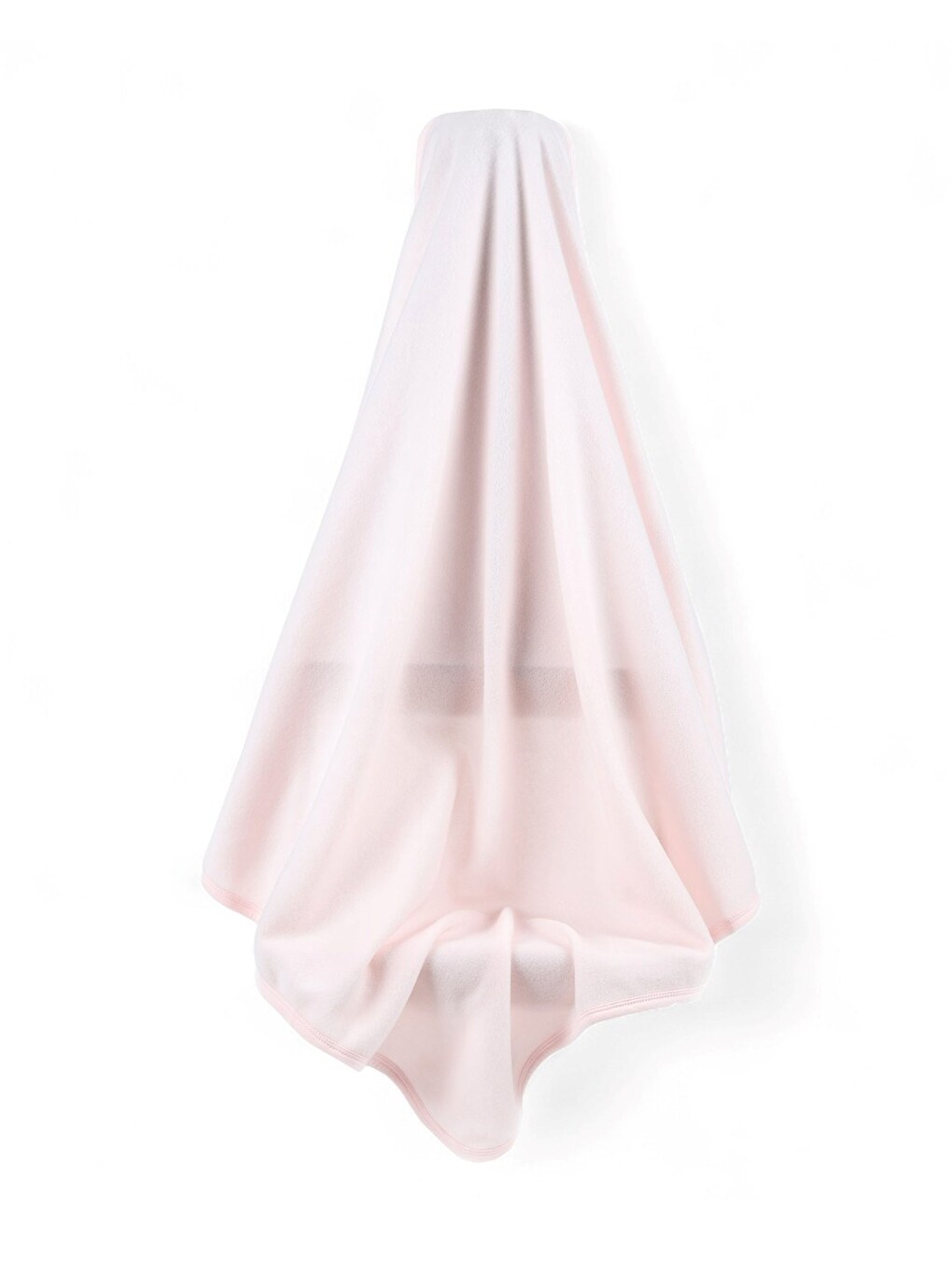 Pembe Sade Polar Kenarları Biyeli Battaniye En:84 Cm Boy: 87 Cm-2