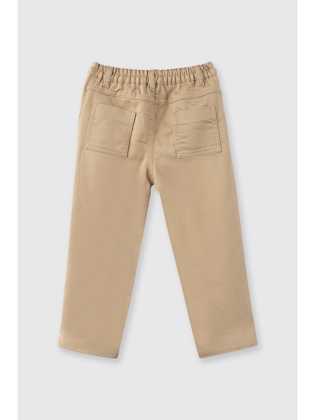 Erkek Bebek Cepli Boru Paça Bej Pantolon-2