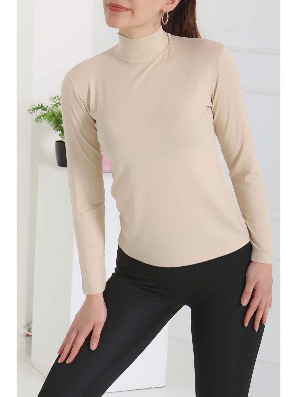 Uzun Kollu Badi Bej - 26823