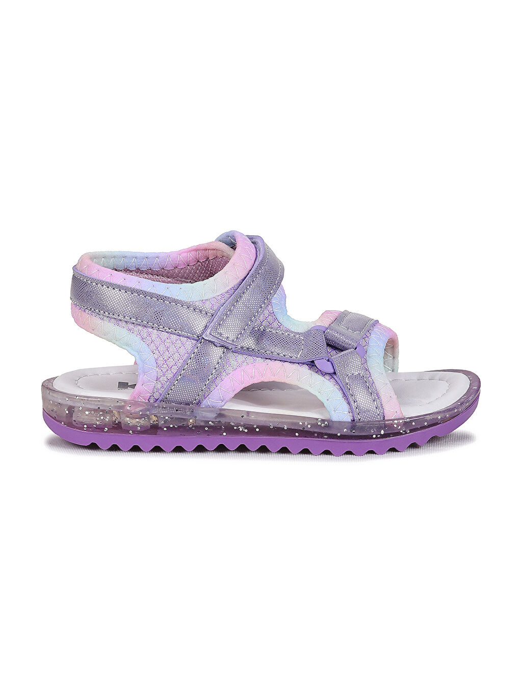 Lila Marlin Simli Cırtlı Kız Bebek Sandalet-3