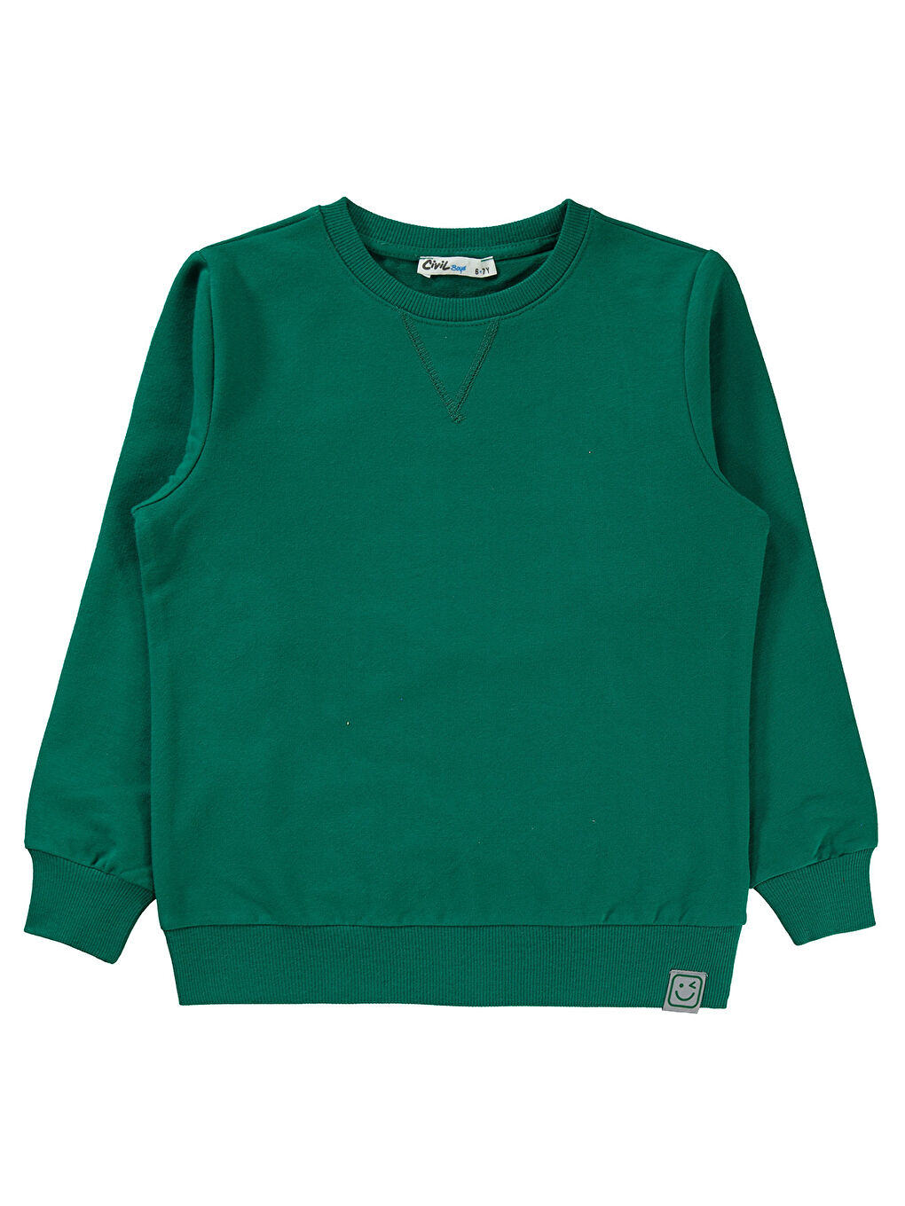 Civil Yeşil Boys Erkek Sweatshirt 6-9 Yaş Çam Yeşili