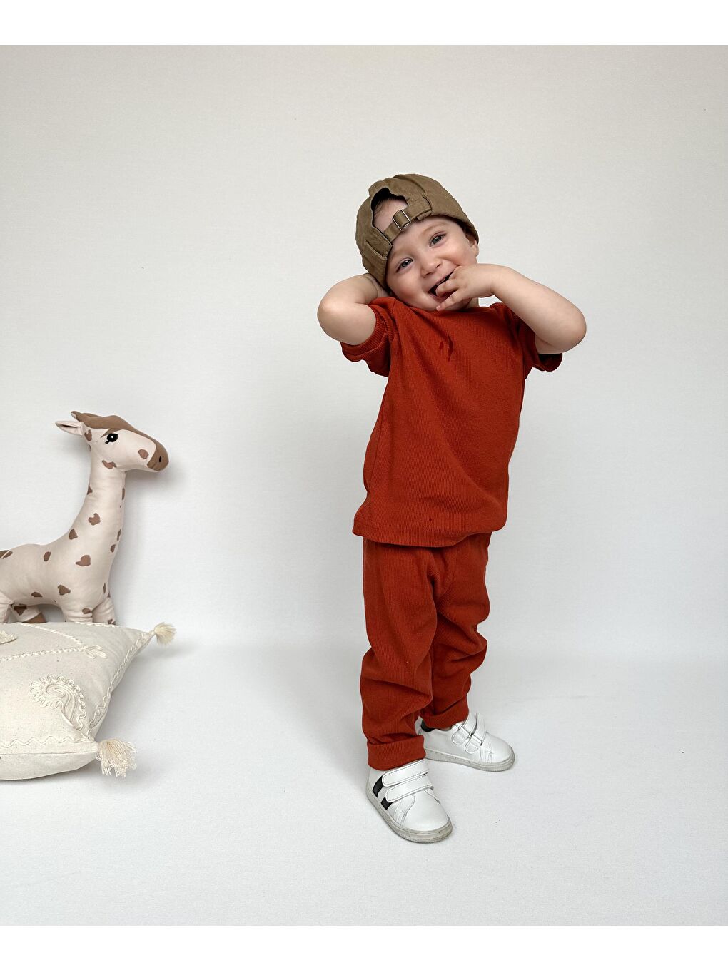 Kahverengi Kısa Kol Taytlı Takım MİA2XTYTK-3