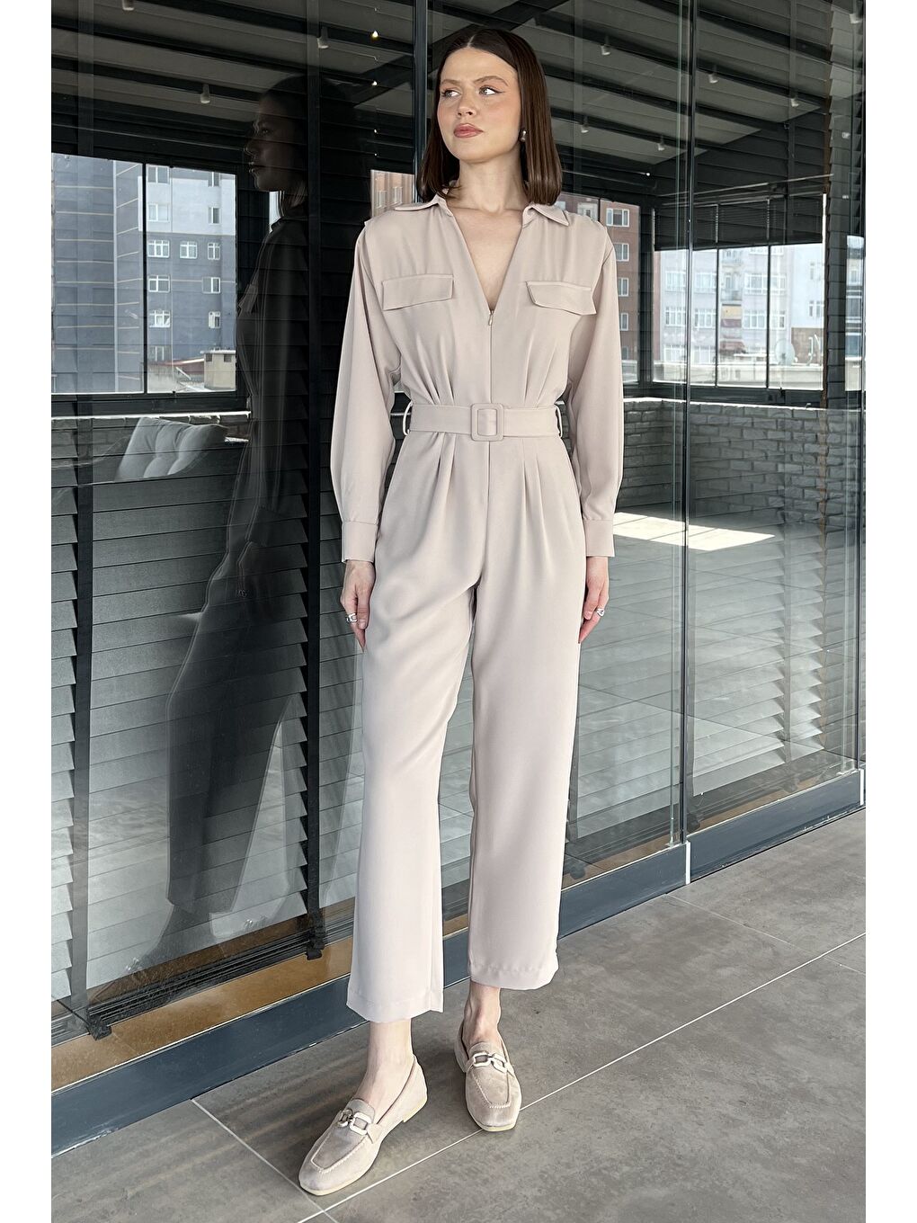 Bej V Yaka Kemerli Tulum-1