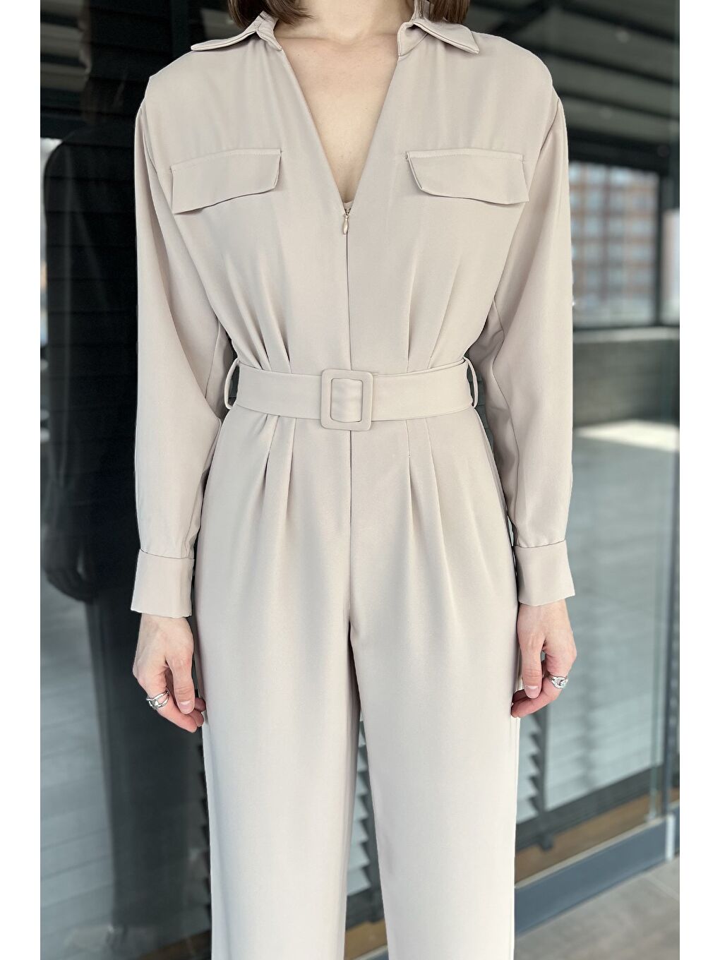 Bej V Yaka Kemerli Tulum-3