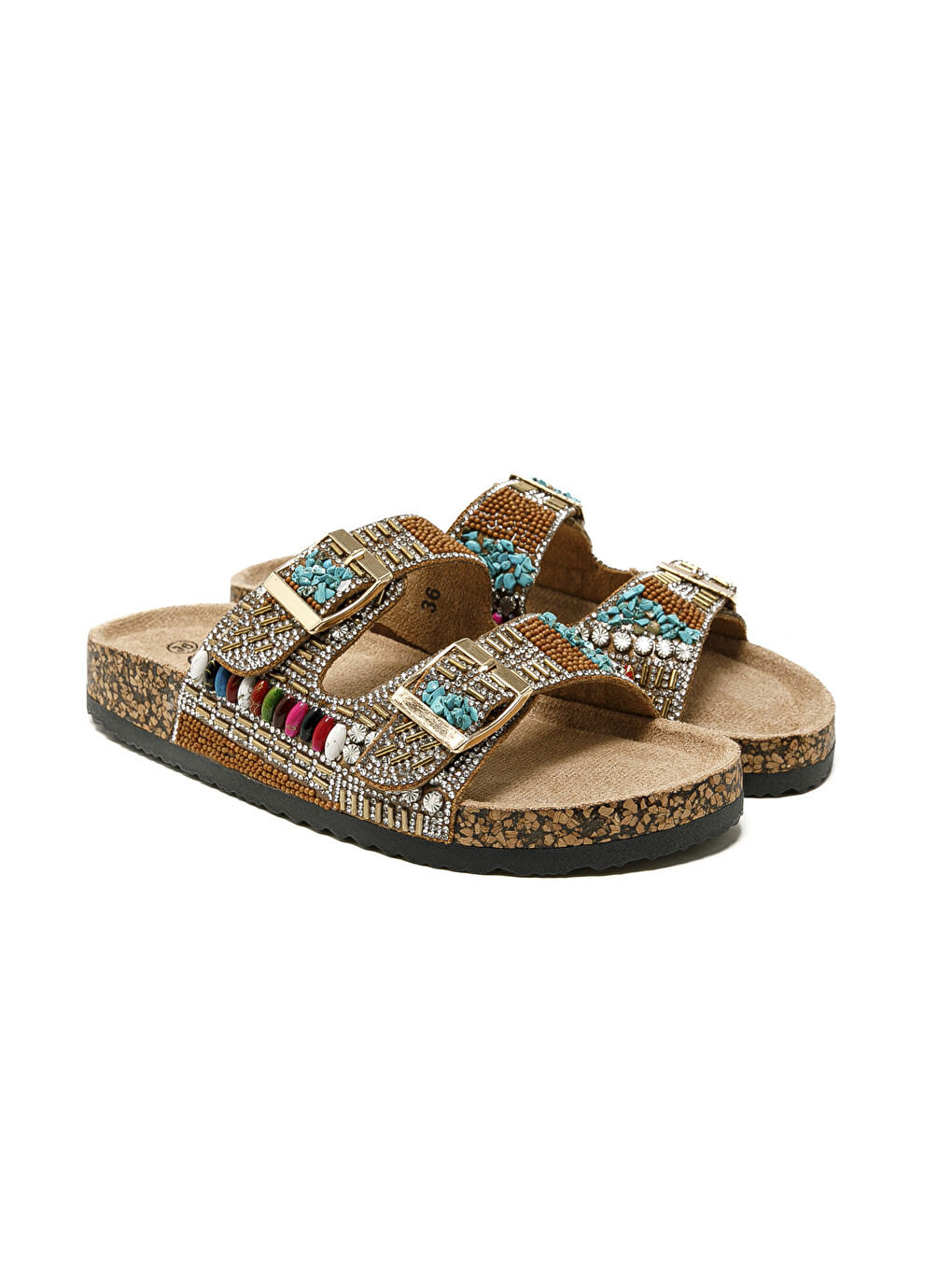 Kahverengi Kadın Terlik 25Y102-2 CL Camel-2