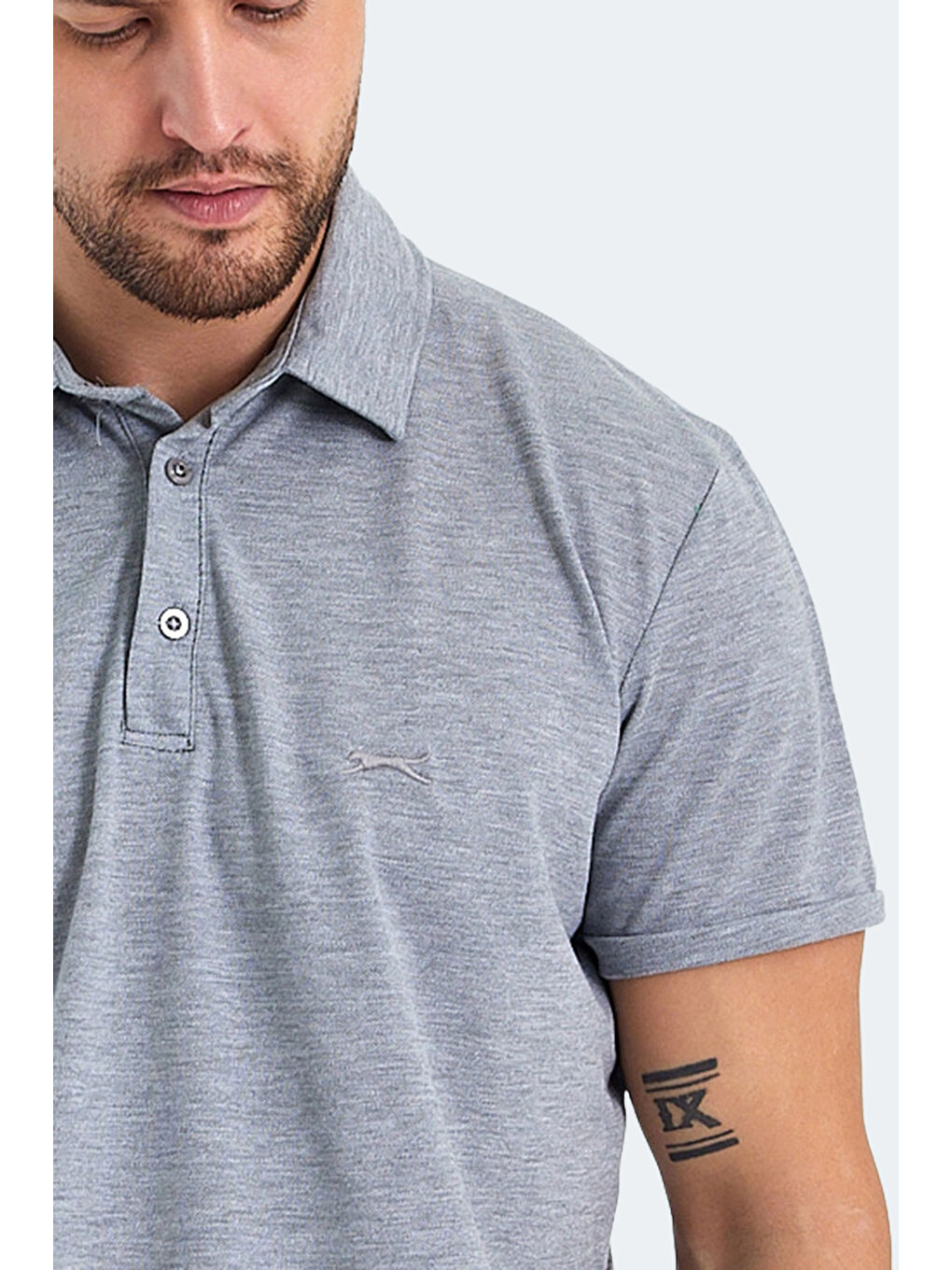 SLAZENGER KLASSE Erkek Tişört Gri - 5