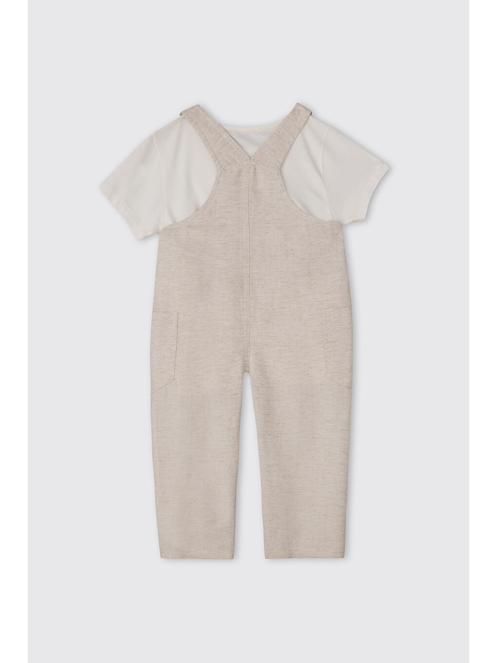 Erkek Bebek Bej 2'li Takım-1