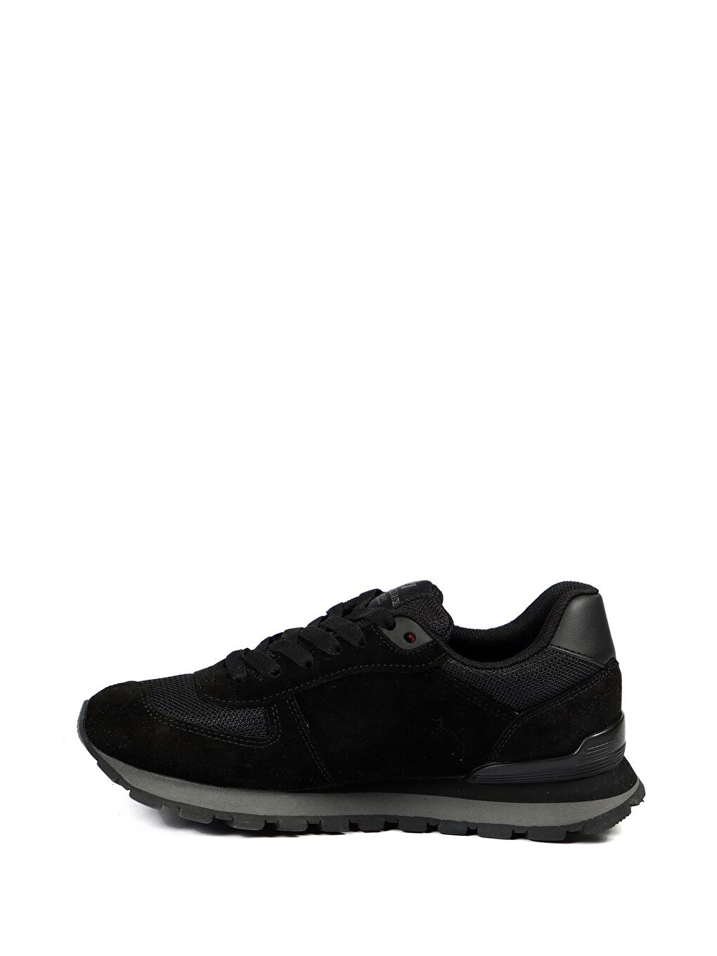 Peru Hakiki Deri Siyah-Füme Kadın Spor Ayakkabı-2