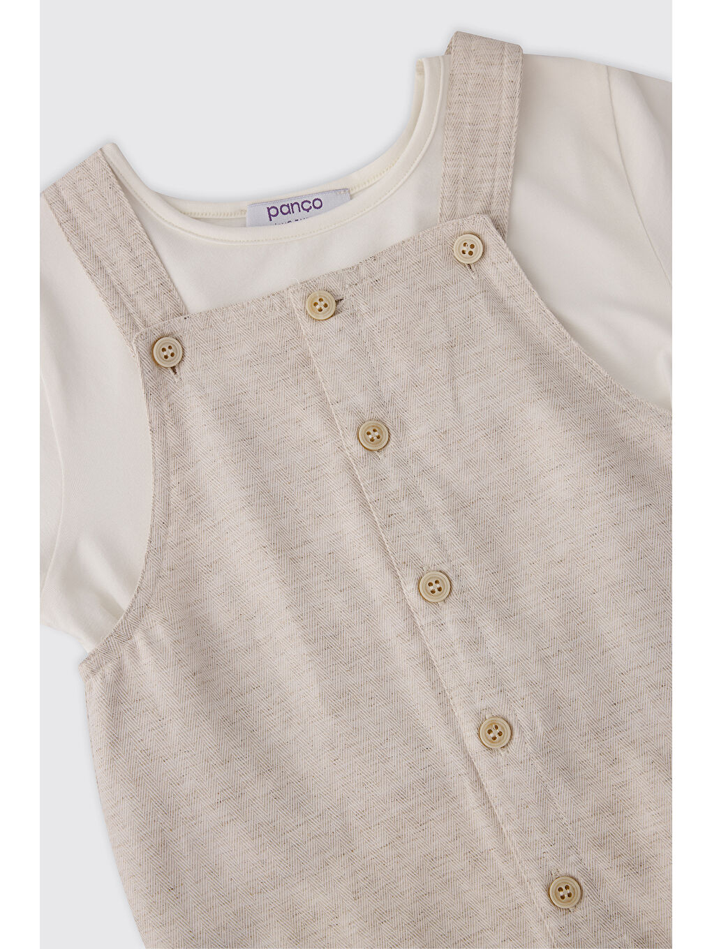 Erkek Bebek Bej 2'li Takım-2