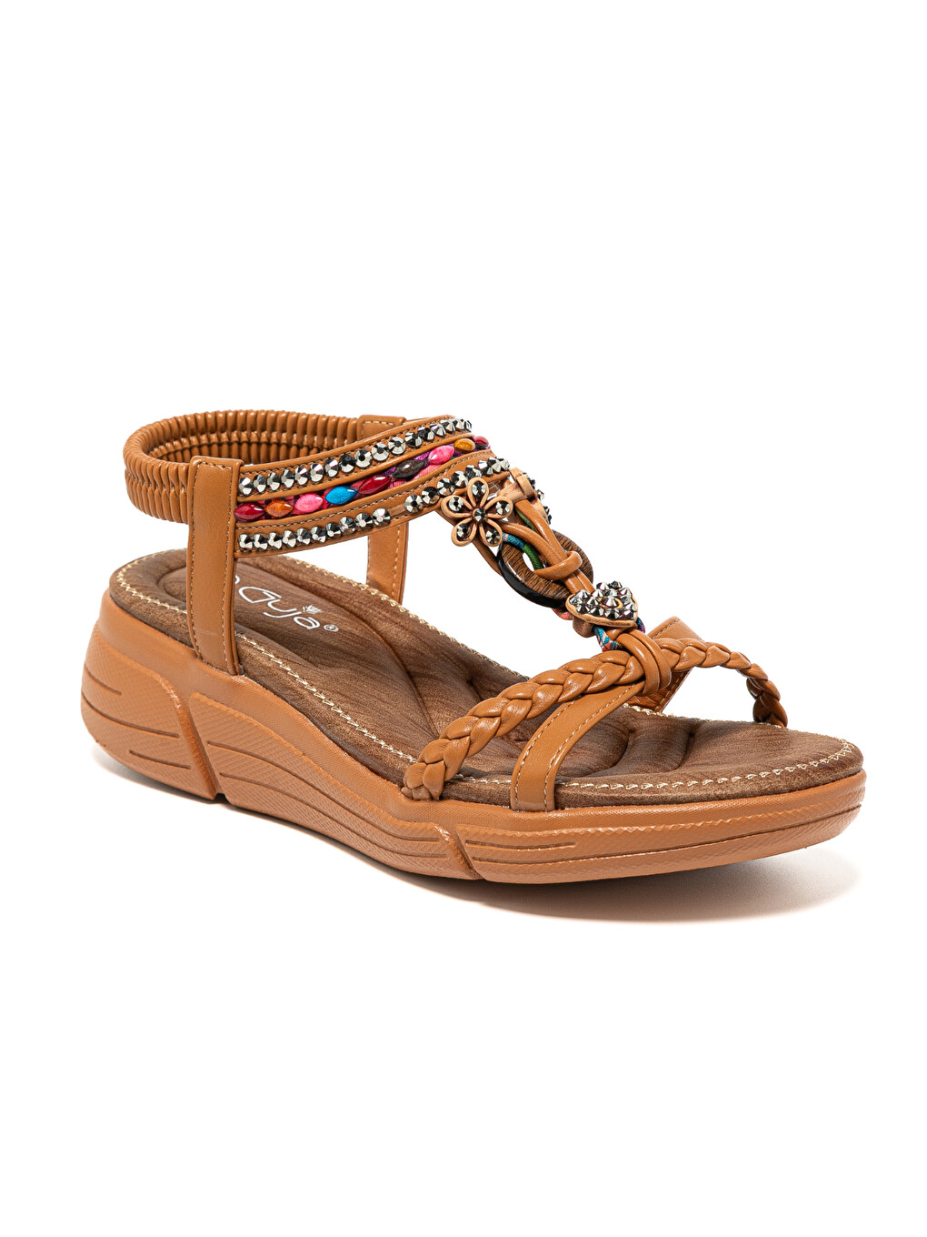 Kahverengi Kadın Sandalet 25Y154-1 CL Camel-1
