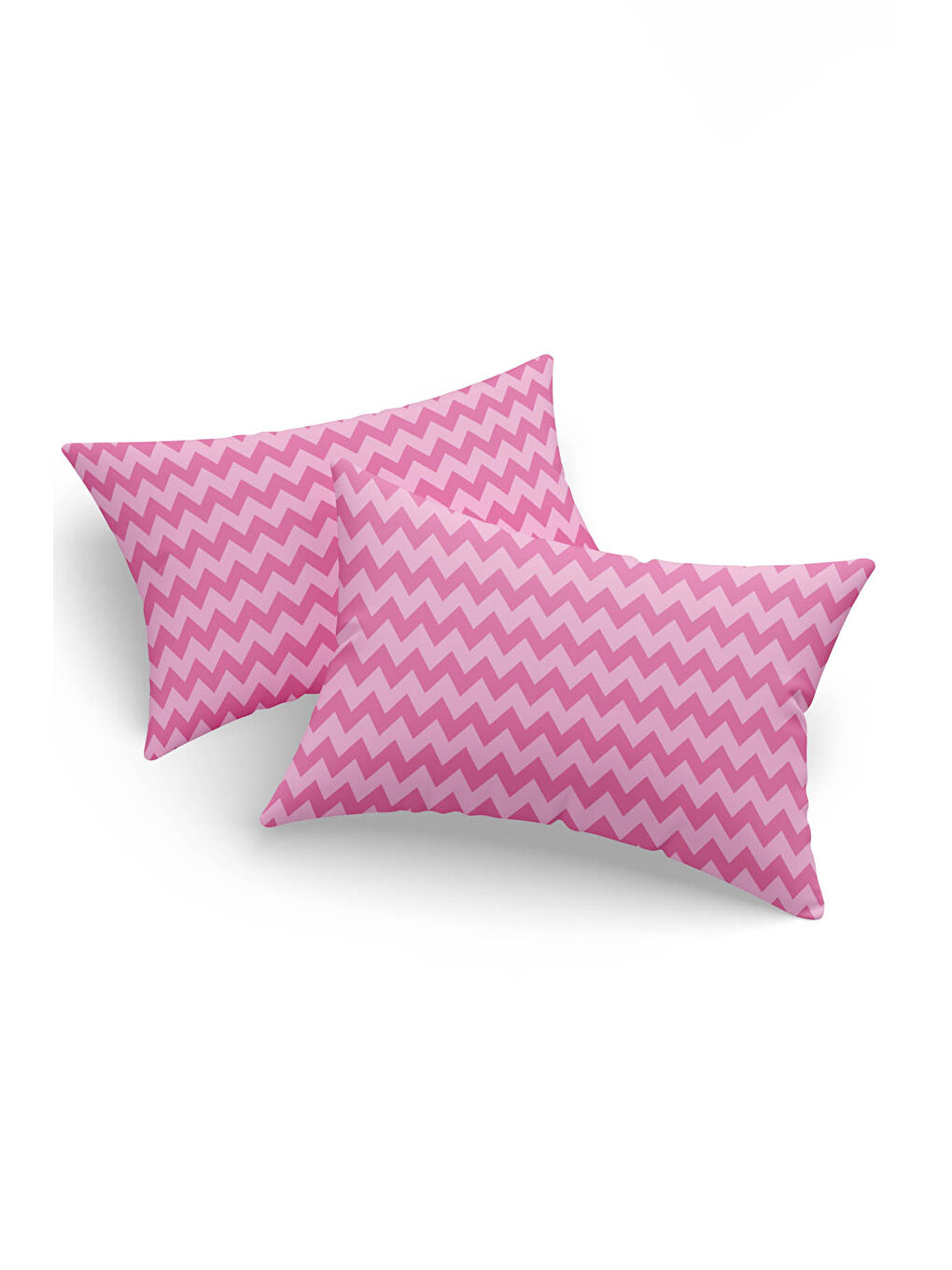 %100 Pamuk Yastık Kılıfı Enlora 2'li Set Zarif Flamenco Deseni Pembe 50x70 cm-1