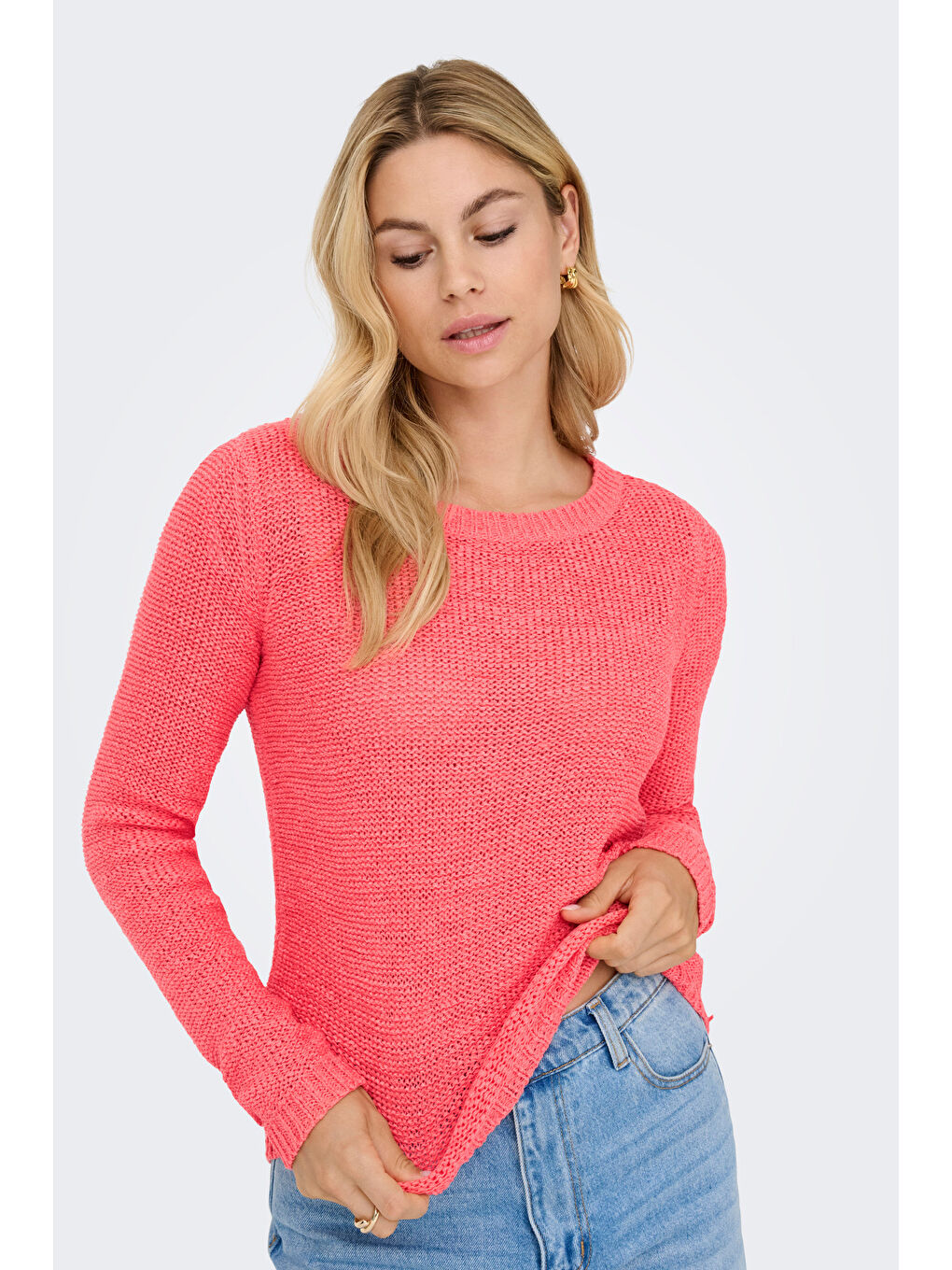 Mercan Onlgeena Regular Fit Bisiklet Yaka Örme Kadın Kazak 15113356A-2