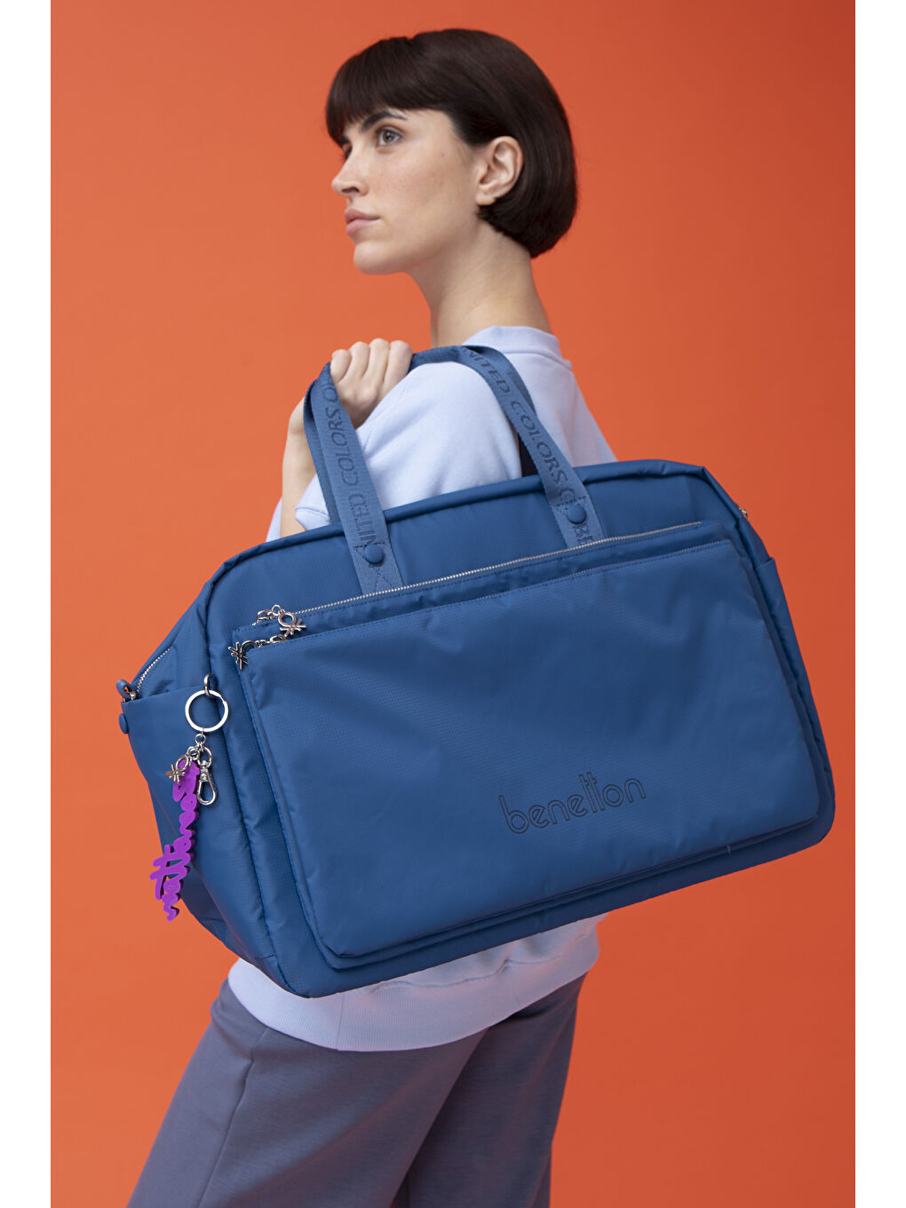 Unisex Seyahat Çantasi Mavi BNT1466-1