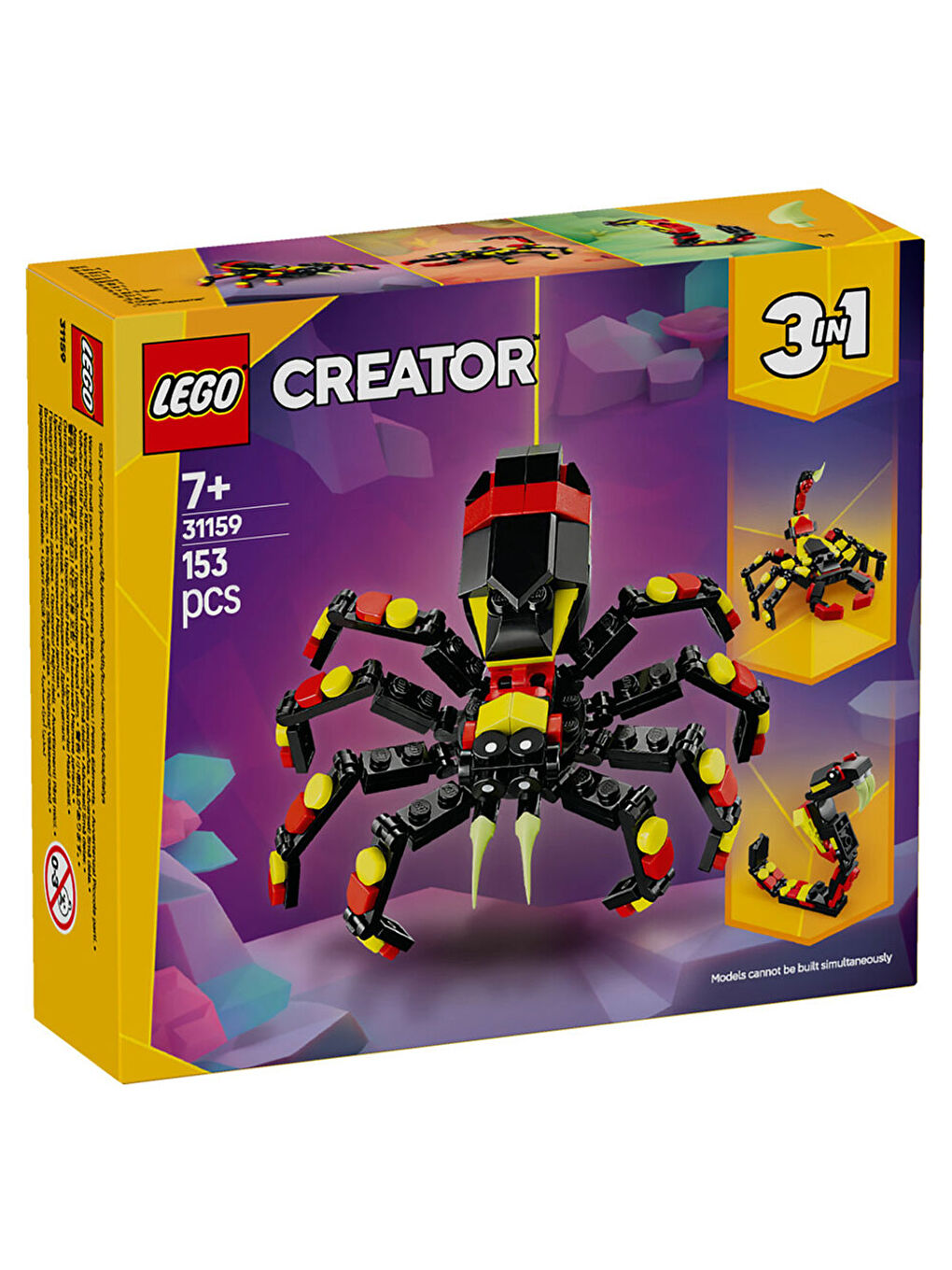 Creator 3ü 1 Arada Vahşi Hayvanlar Şaşırtıcı Örümcek 31159-6