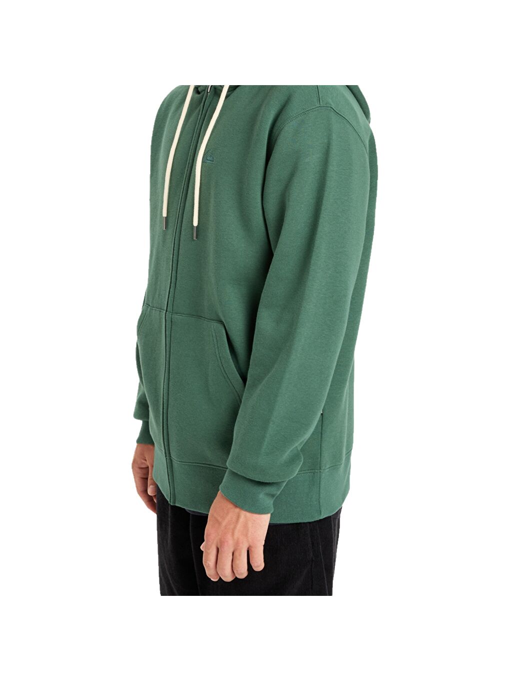 Salt Water Zip Hoodie Erkek Yeşil Fermuarlı Sweatshirt-1