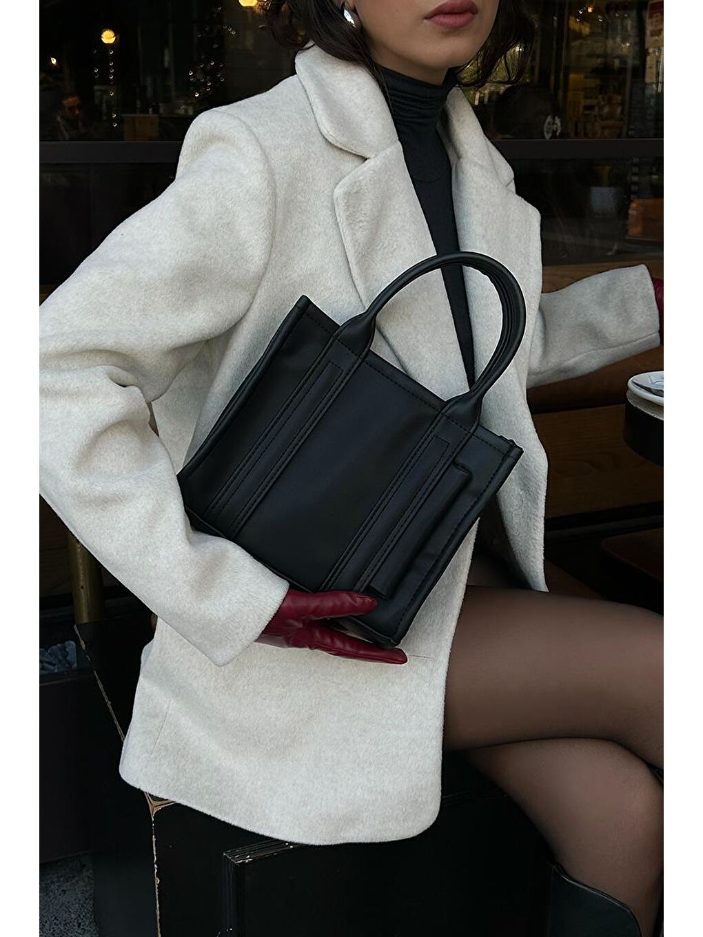 Miles Tote Bag Siyah-2