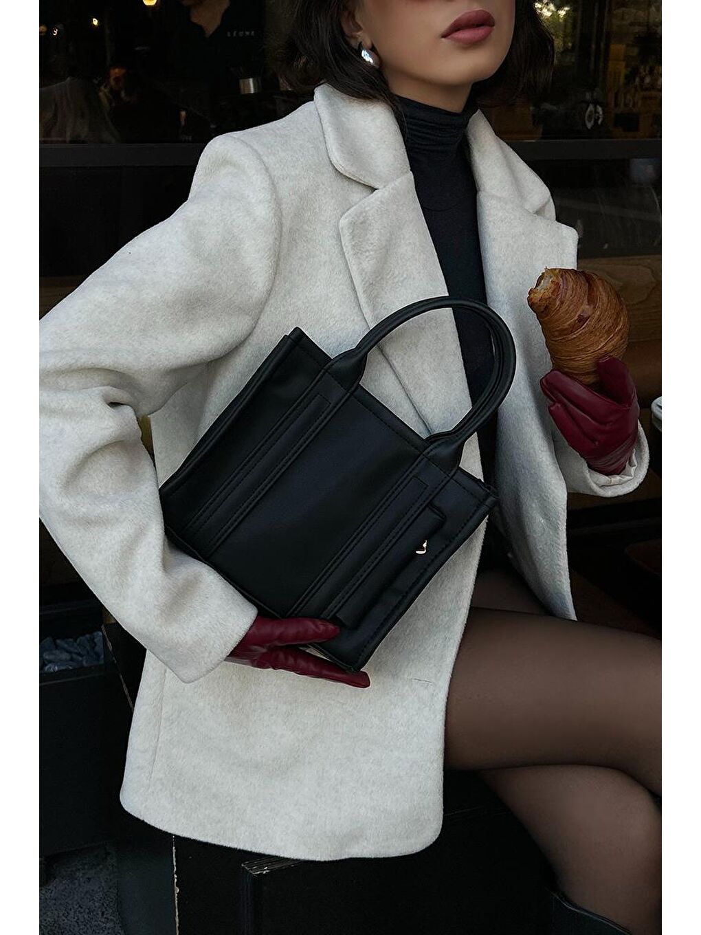 Miles Tote Bag Siyah-6