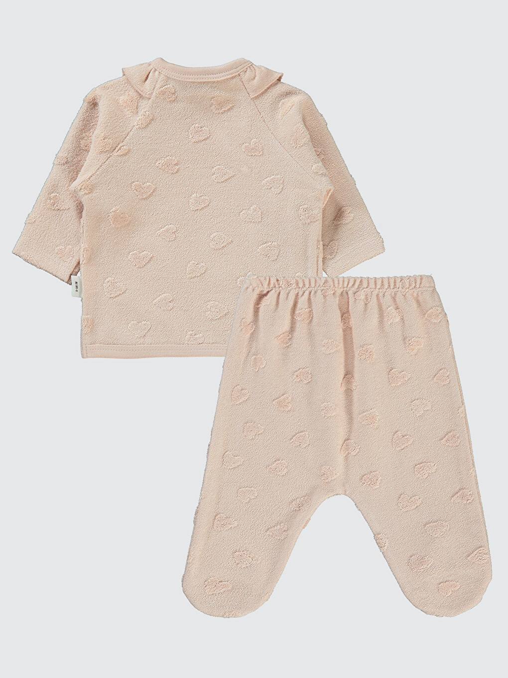 Pembe Baby Kız Bebek Zıbın Takımları 0-6 Ay Pudra-1