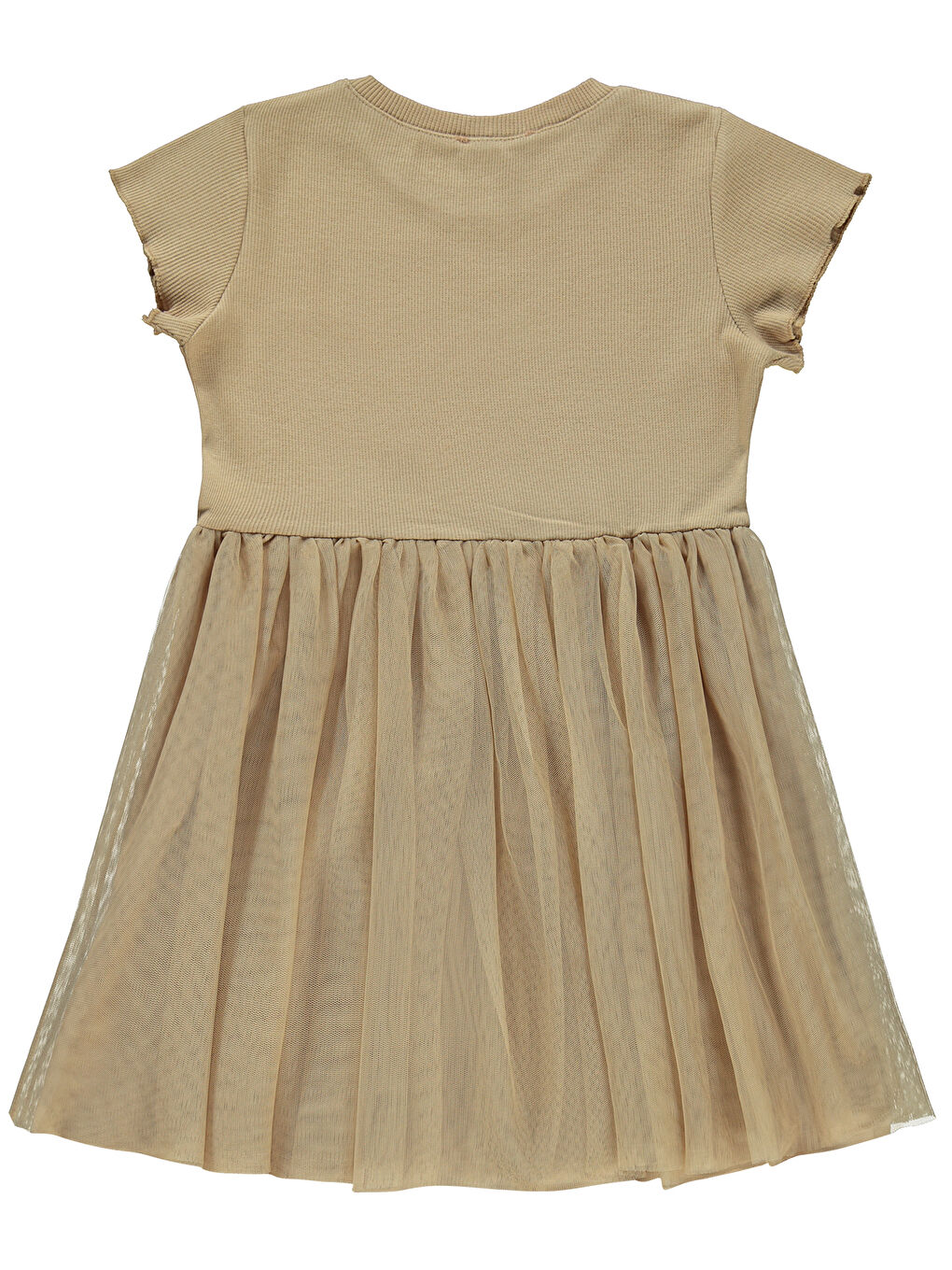 Ekru Girls Kız Çocuk Elbise 6-9 Yaş Yulaf Sütü-1