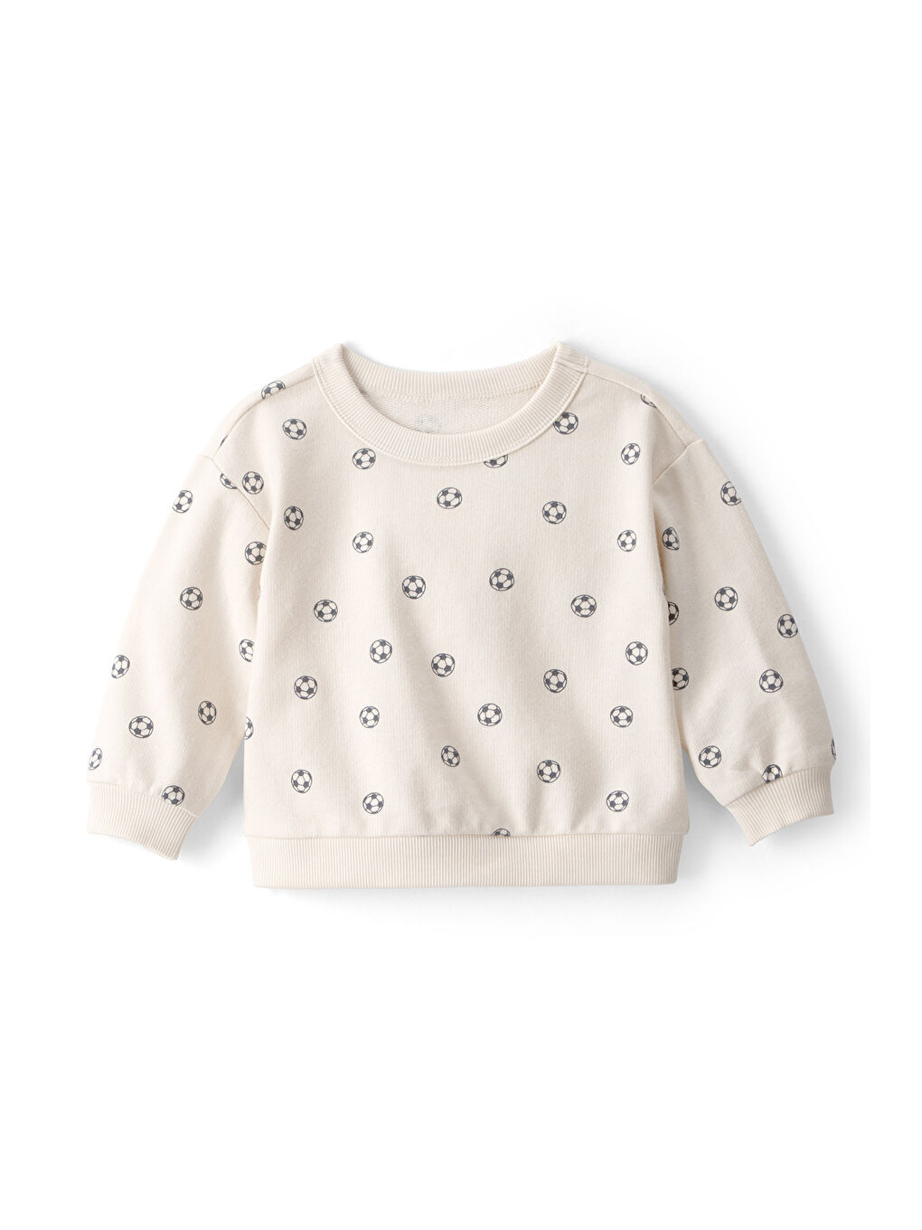 Erkek Bebek Sweatshirt 3 Ay-24 Ay Bej