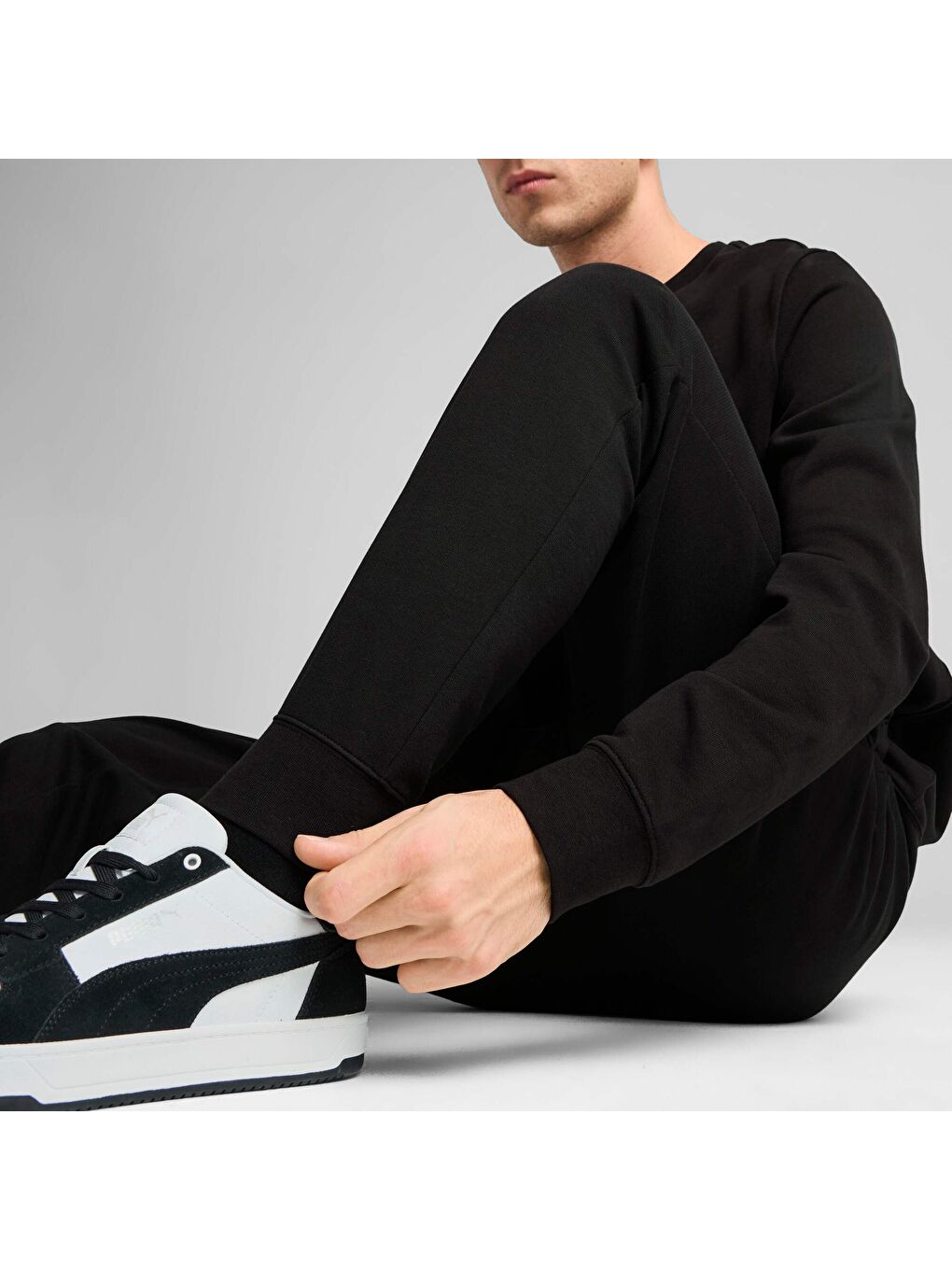 Siyah ESSENTIALS ELEVATED Erkek Eşofman Altı-1