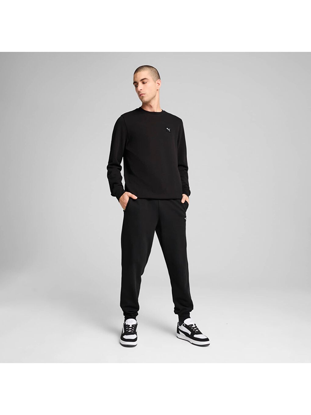 Siyah ESSENTIALS ELEVATED Erkek Eşofman Altı-3