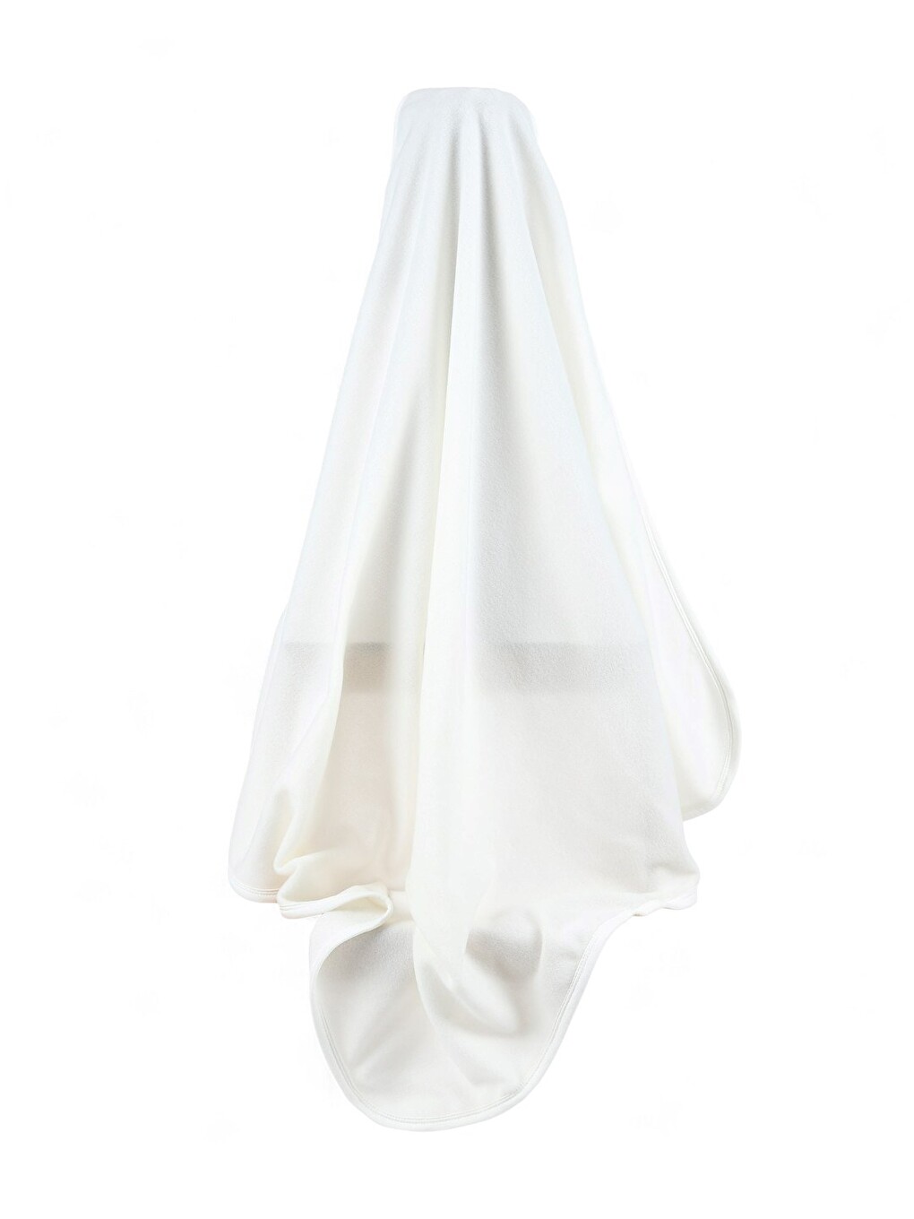 Ekru Sade Polar Kenarları Biyeli Battaniye En:84 Cm Boy: 87 Cm-2