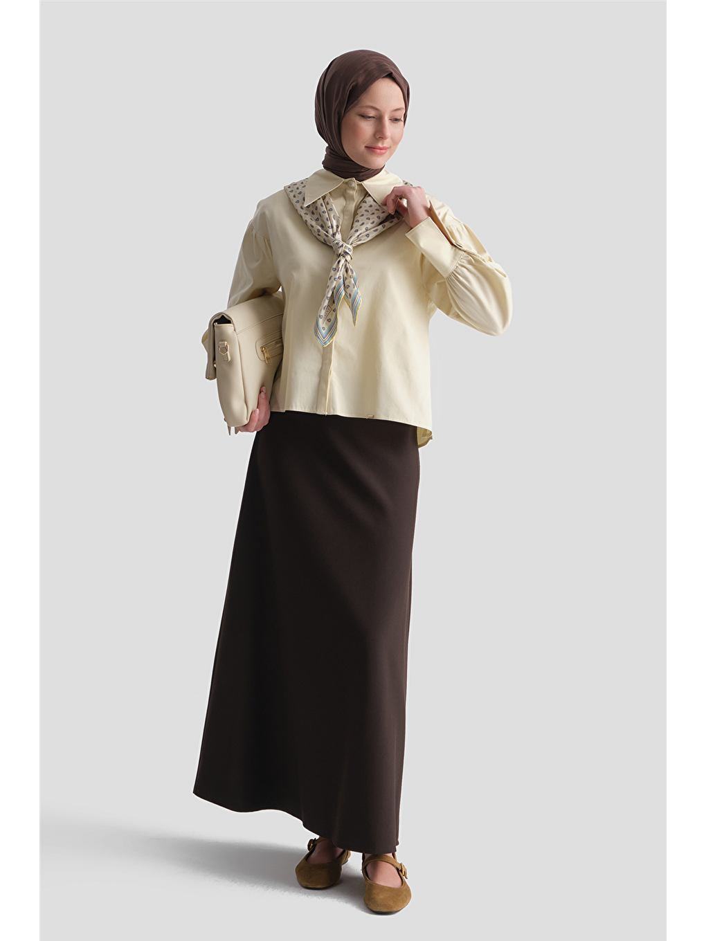 Kahverengi Basic Kalem Etek Kahve-1