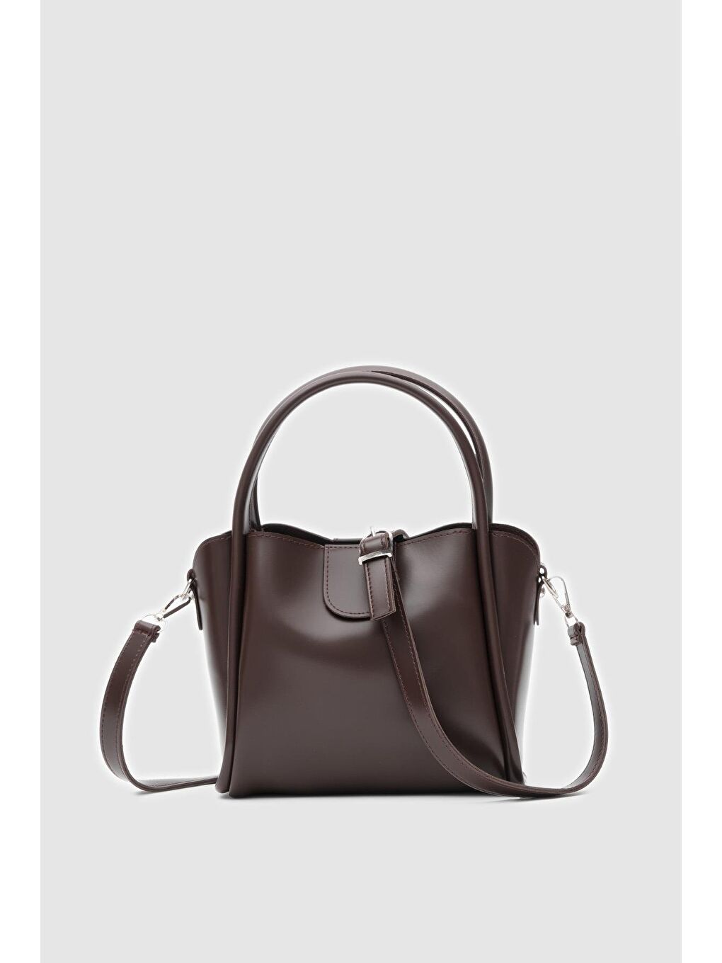 Kahverengi Beca El Ve Çapraz Çanta Acı Kahve