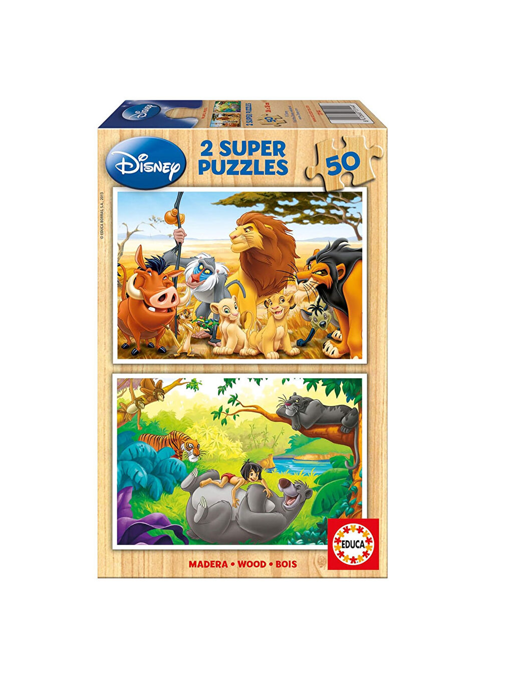 Çocuk Puzzle 2x50 Parça Hayvan Arkadaşlar 13144