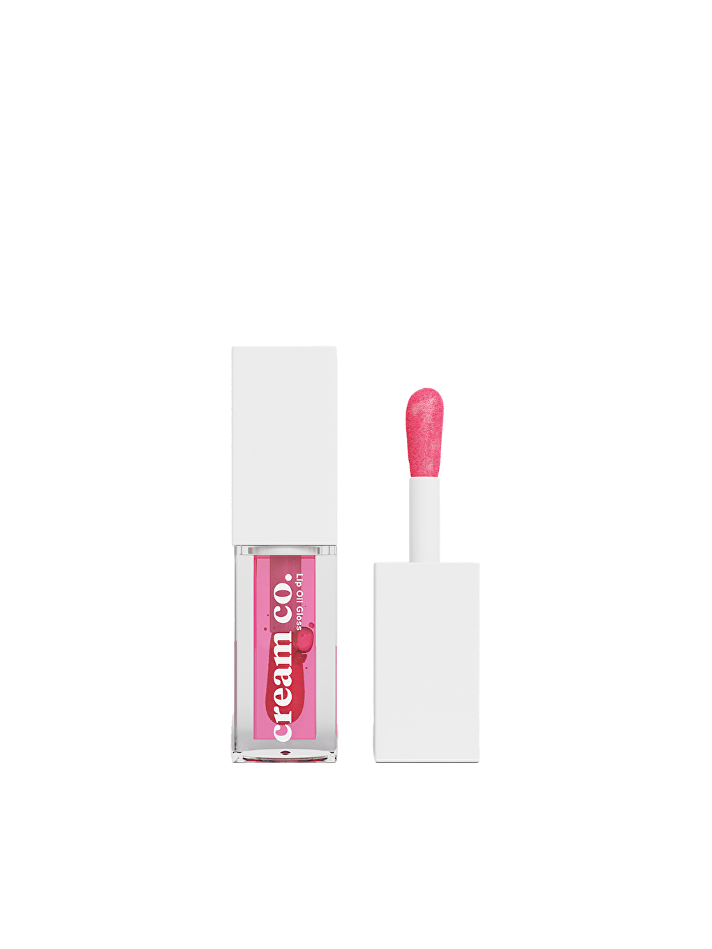 Cream Co. Pembe Lip Oil Gloss Dudak Parlatıcısı Nemlendirici Besleyici Dudak Bakım Yağı Raspberry