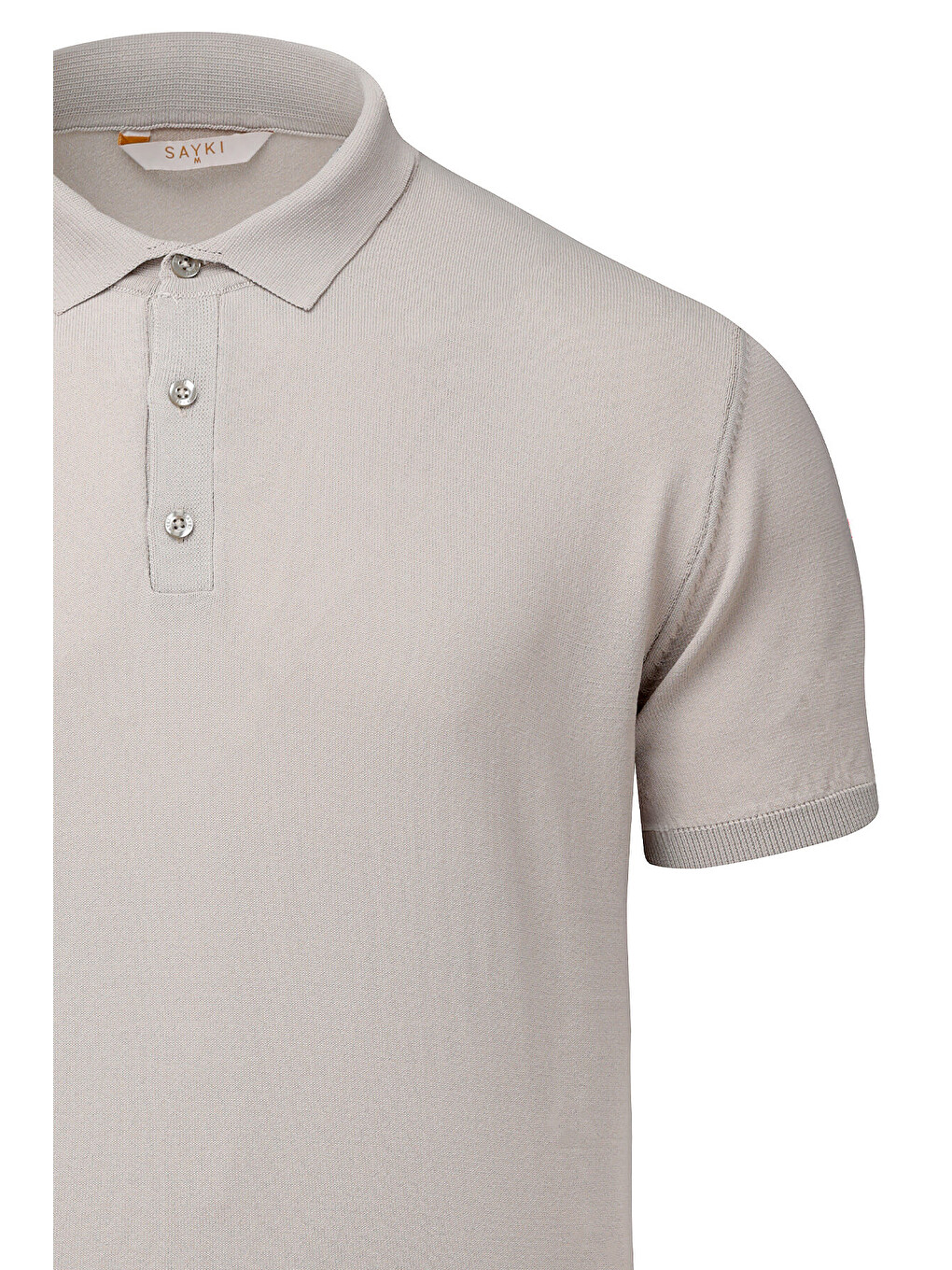 Bej Vizon Regular Fit Polo Yaka Rayon Tişört-1