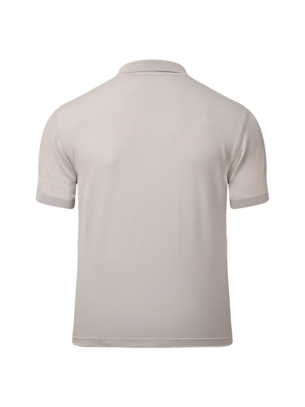 Bej Vizon Regular Fit Polo Yaka Rayon Tişört-2