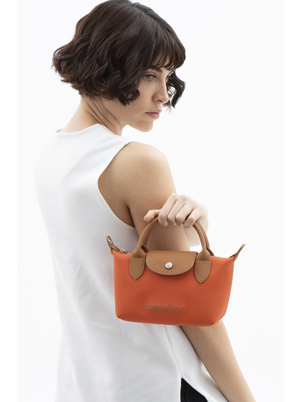 Kadin Çapraz Çanta Turuncu-Camel BNT1601-1