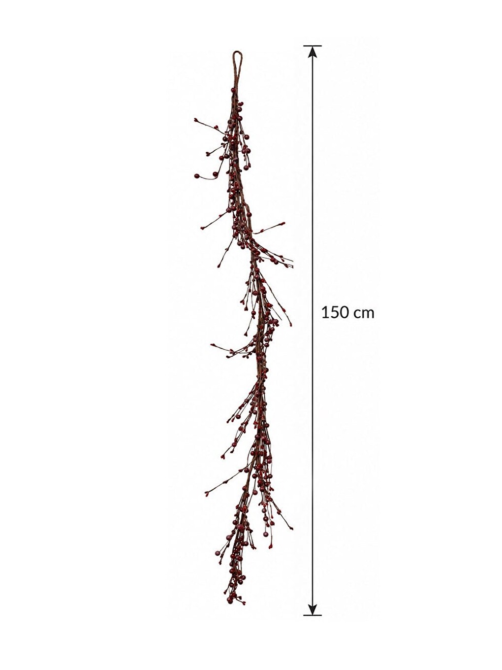 Bordo Berry Garland 150 Cm – Şömine Ve Kapı Dekoru-1