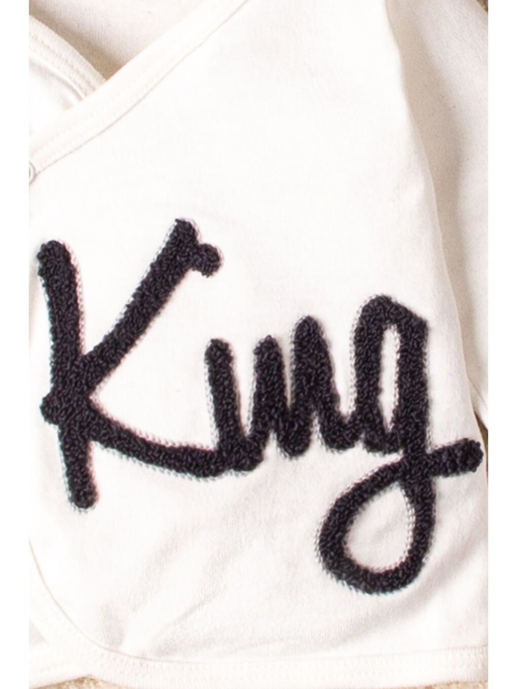 Gri King 3 Parça Hastane Çıkış Seti Bebek Takımı-1