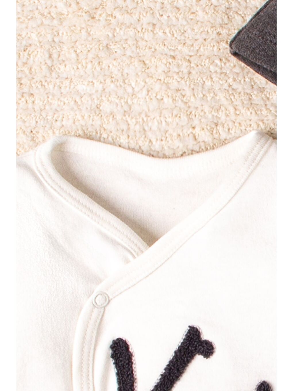 Gri King 3 Parça Hastane Çıkış Seti Bebek Takımı-2