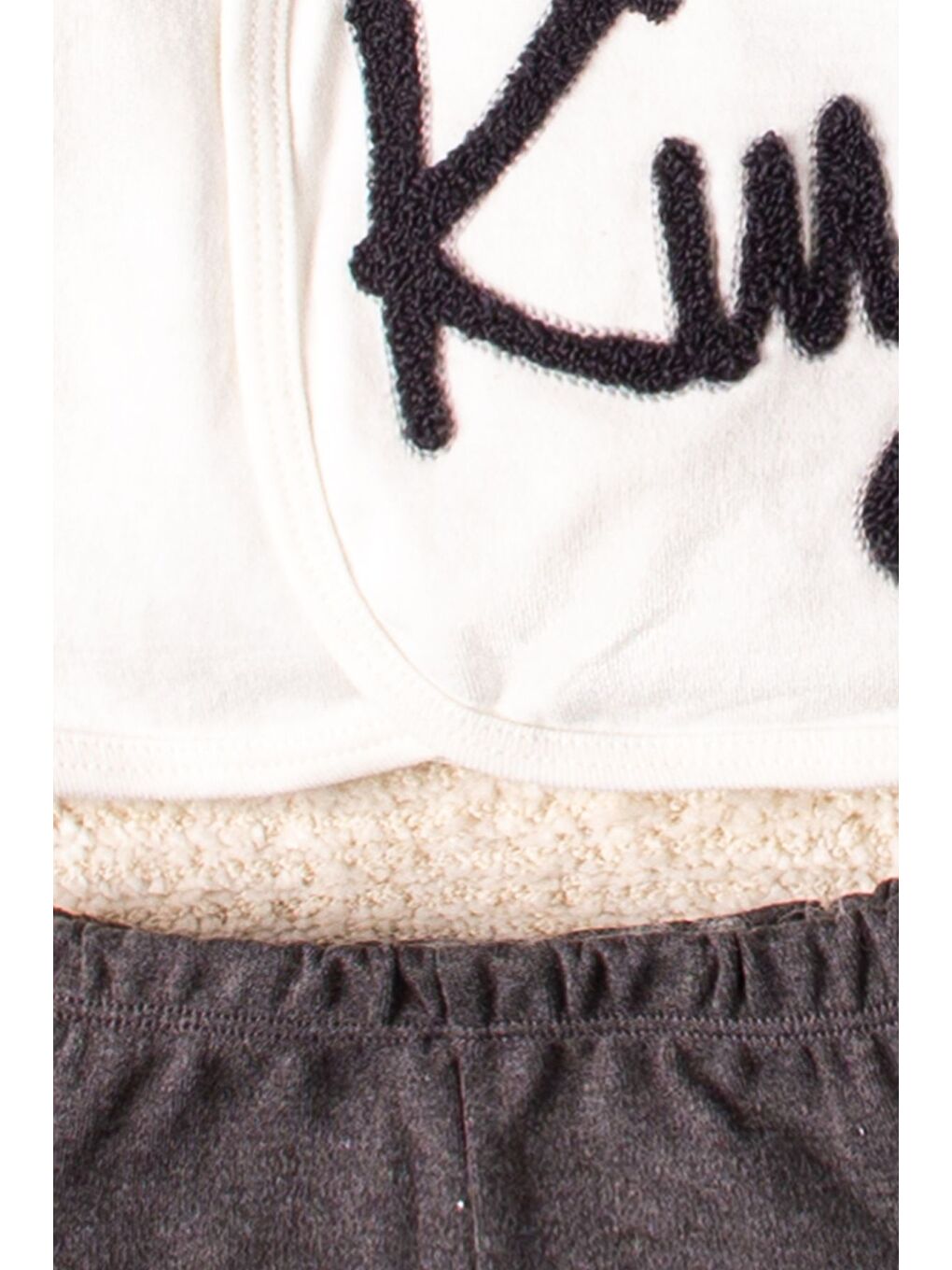 Gri King 3 Parça Hastane Çıkış Seti Bebek Takımı-3