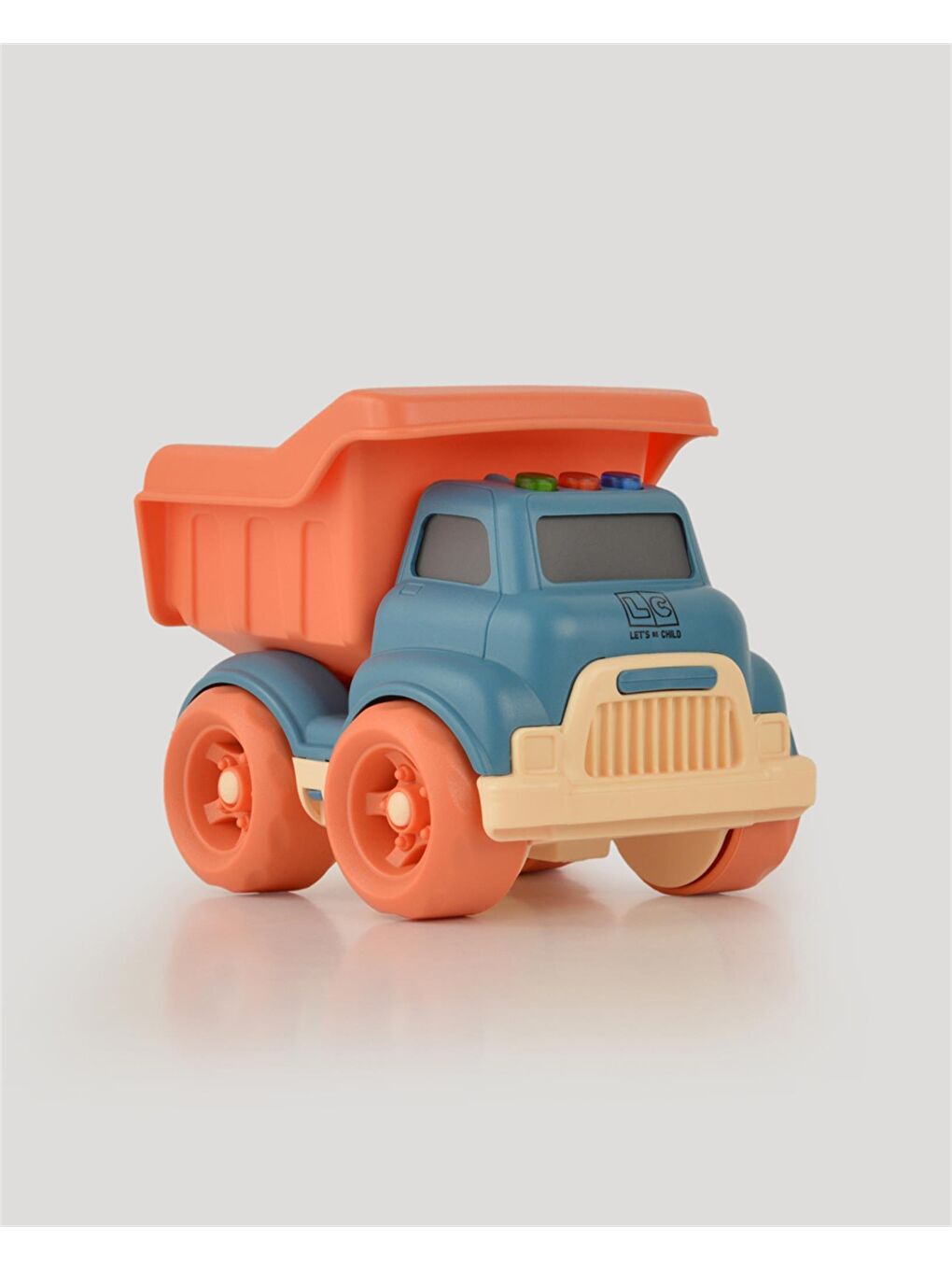 Turkuaz Sesli Ve Işıklı Minik Kamyon-4