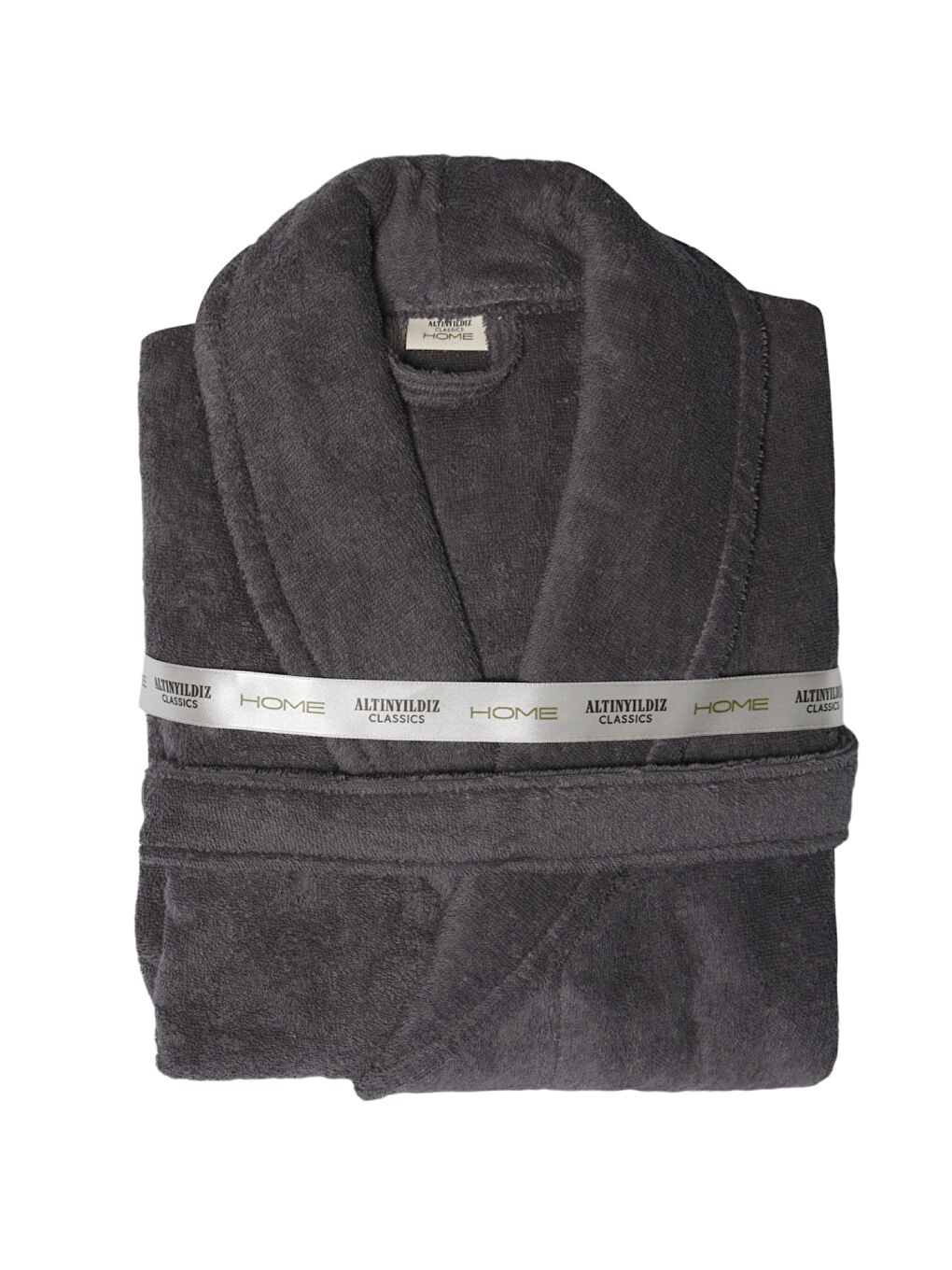 Antrasit %100 Pamuk Bornoz-1