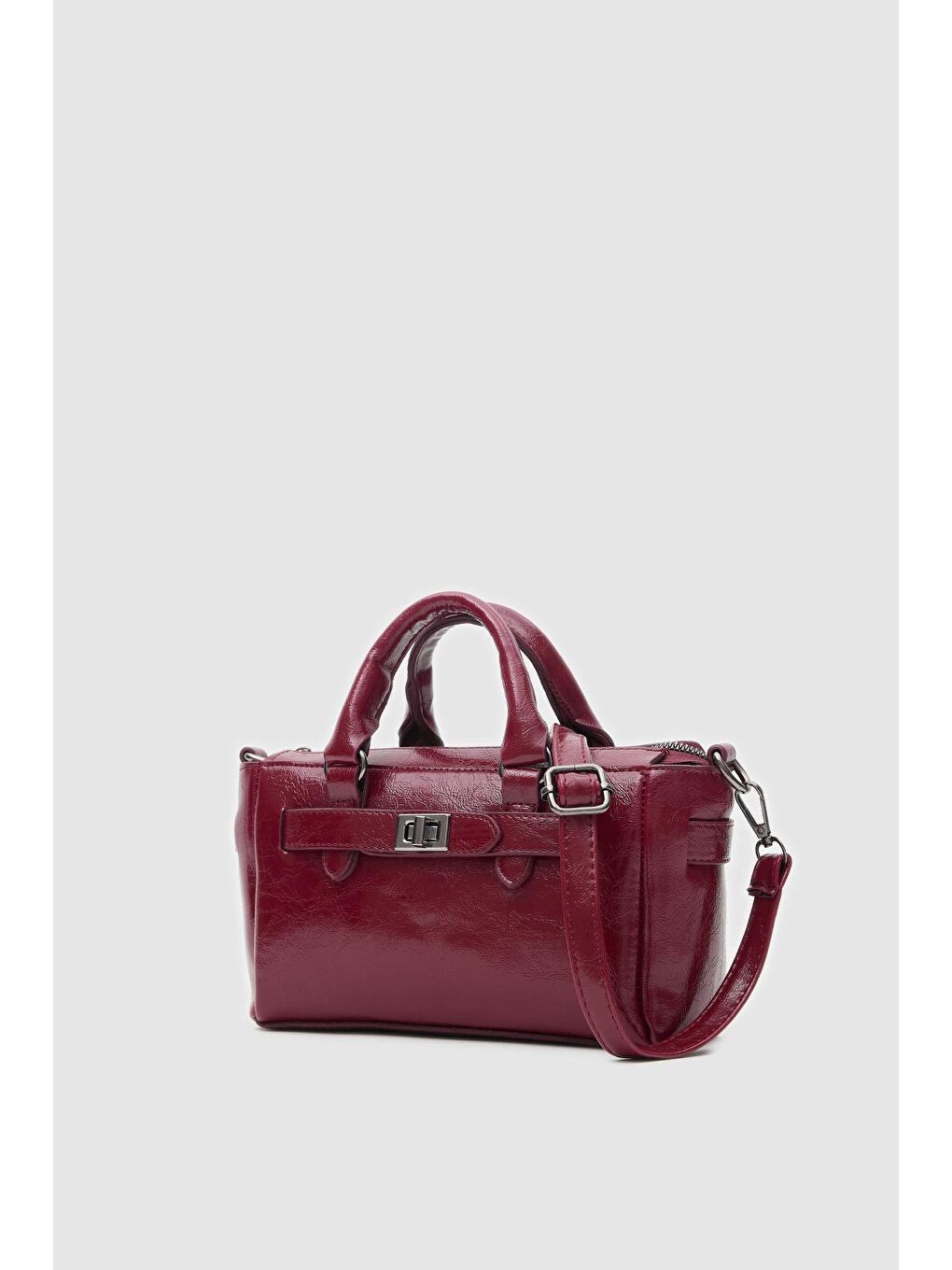 Buch Mini Çapraz Çanta Bordo-6