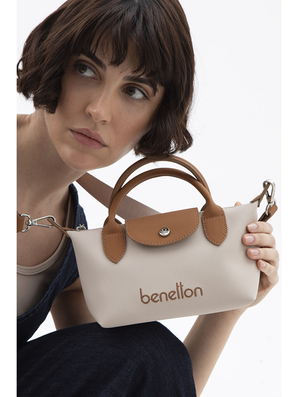 Kadin Çapraz Çanta Bej-Camel BNT1601-1