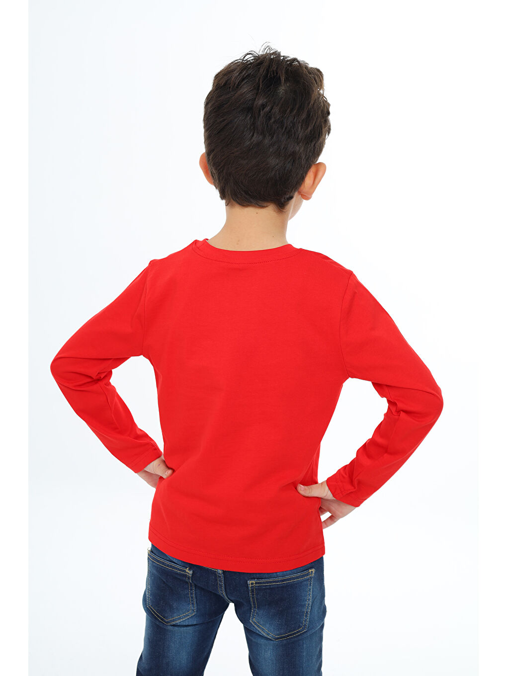 Kırmızı Erkek Çocuk Baskılı Tişört-2